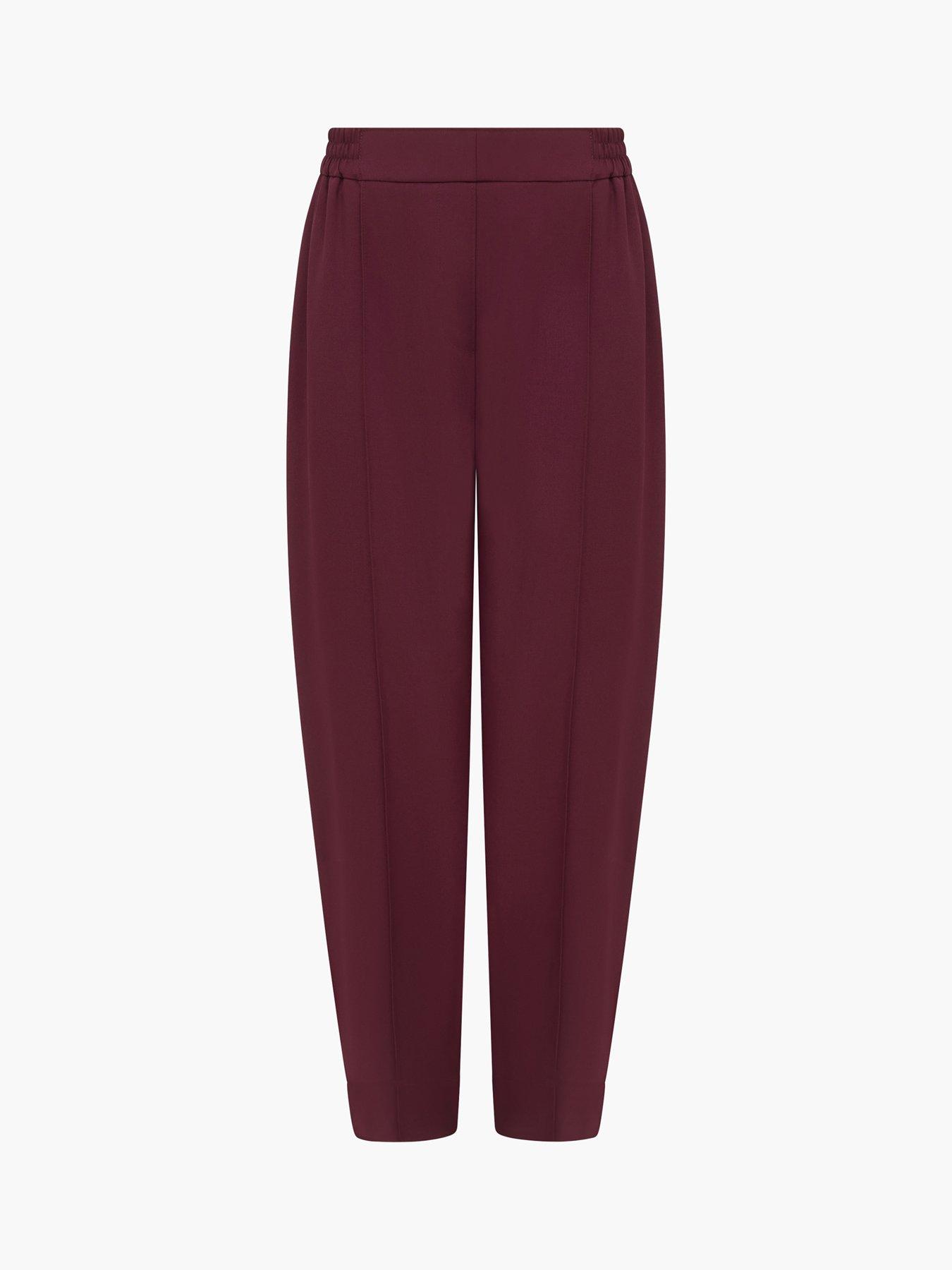 Image 5 of 5 of French Connection Barrel Leg Elasticated Suiting Trousers