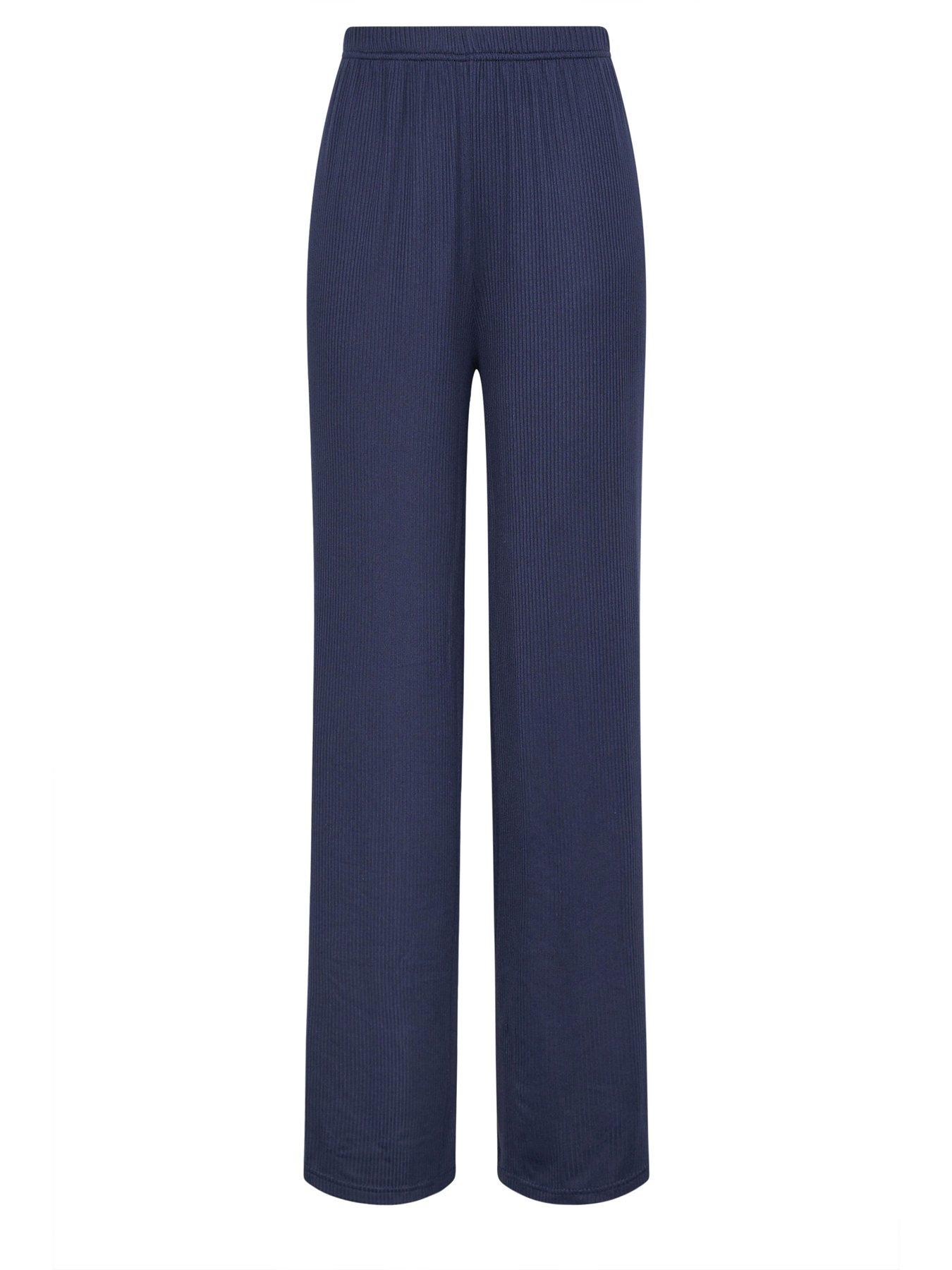 Image 5 of 5 of Long Tall Sally Tall Ribbed Wide Leg Trouser 34"