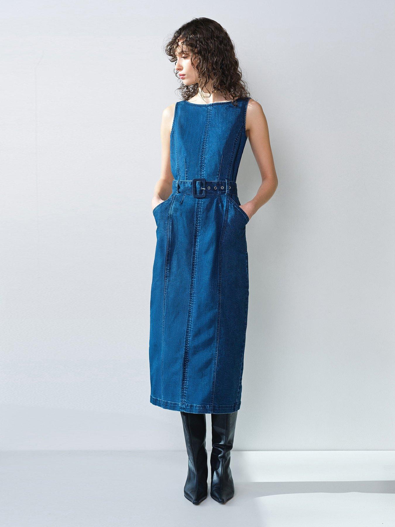 erdem blue dress Whisper Light Sweet Heart Dress main image 0