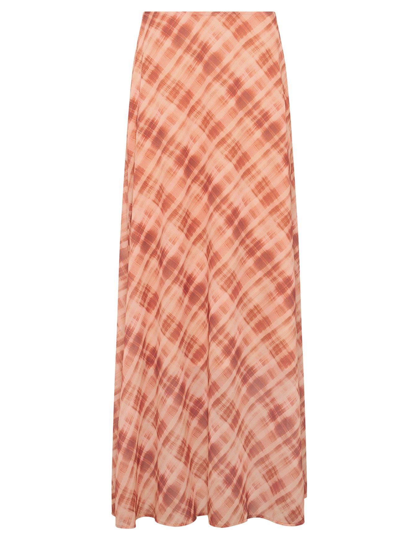Image 5 of 5 of Long Tall Sally Abstract Maxi Skirt - Pink