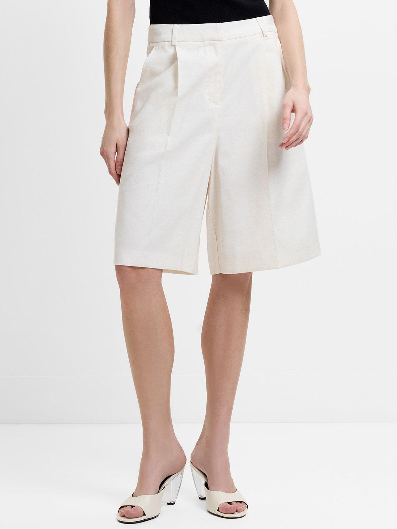 French Connection Wide Bermuda Tailored Shorts