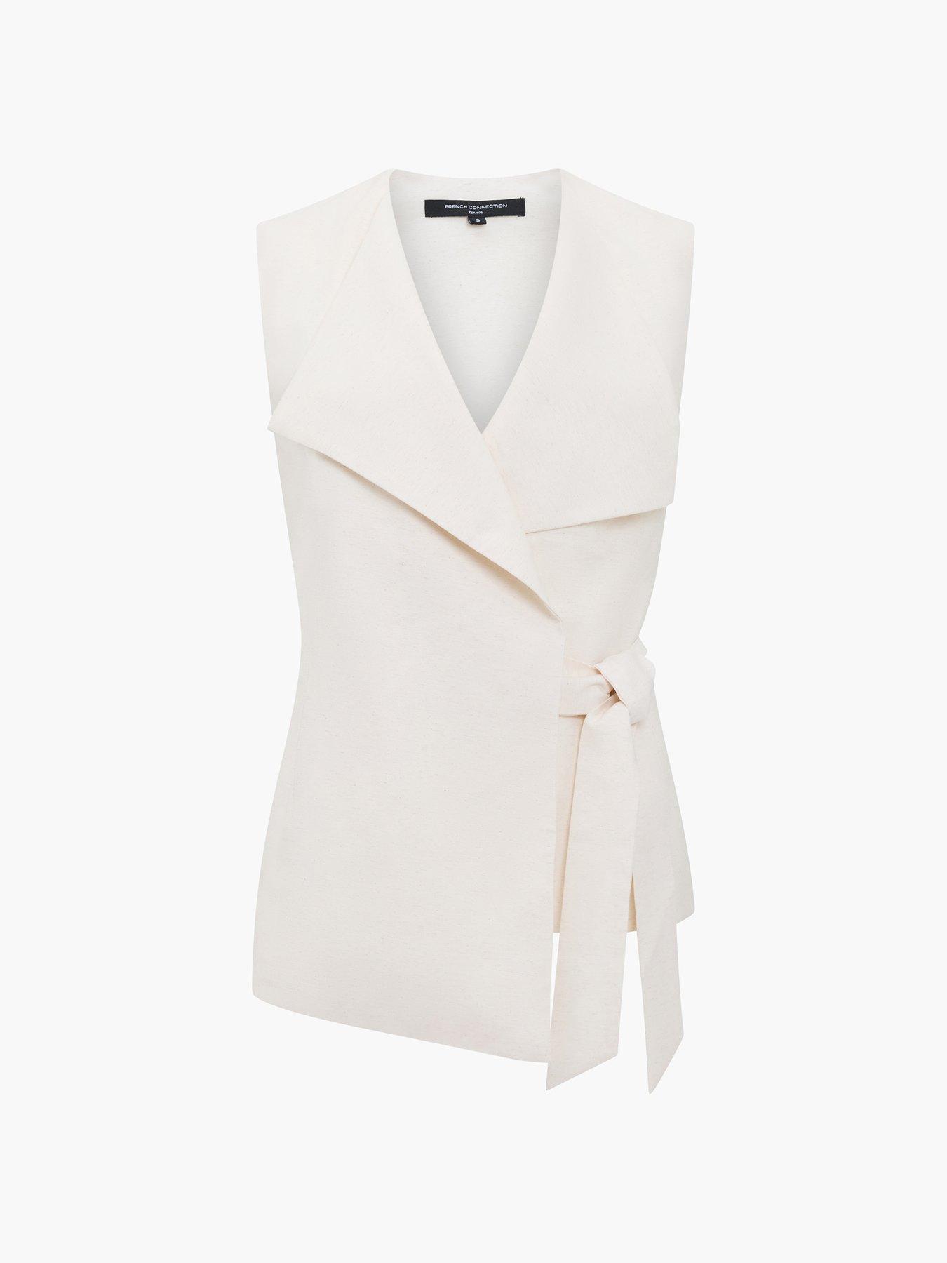 Image 5 of 5 of French Connection Wrap-style Side Tie Sleeveless Waistcoat