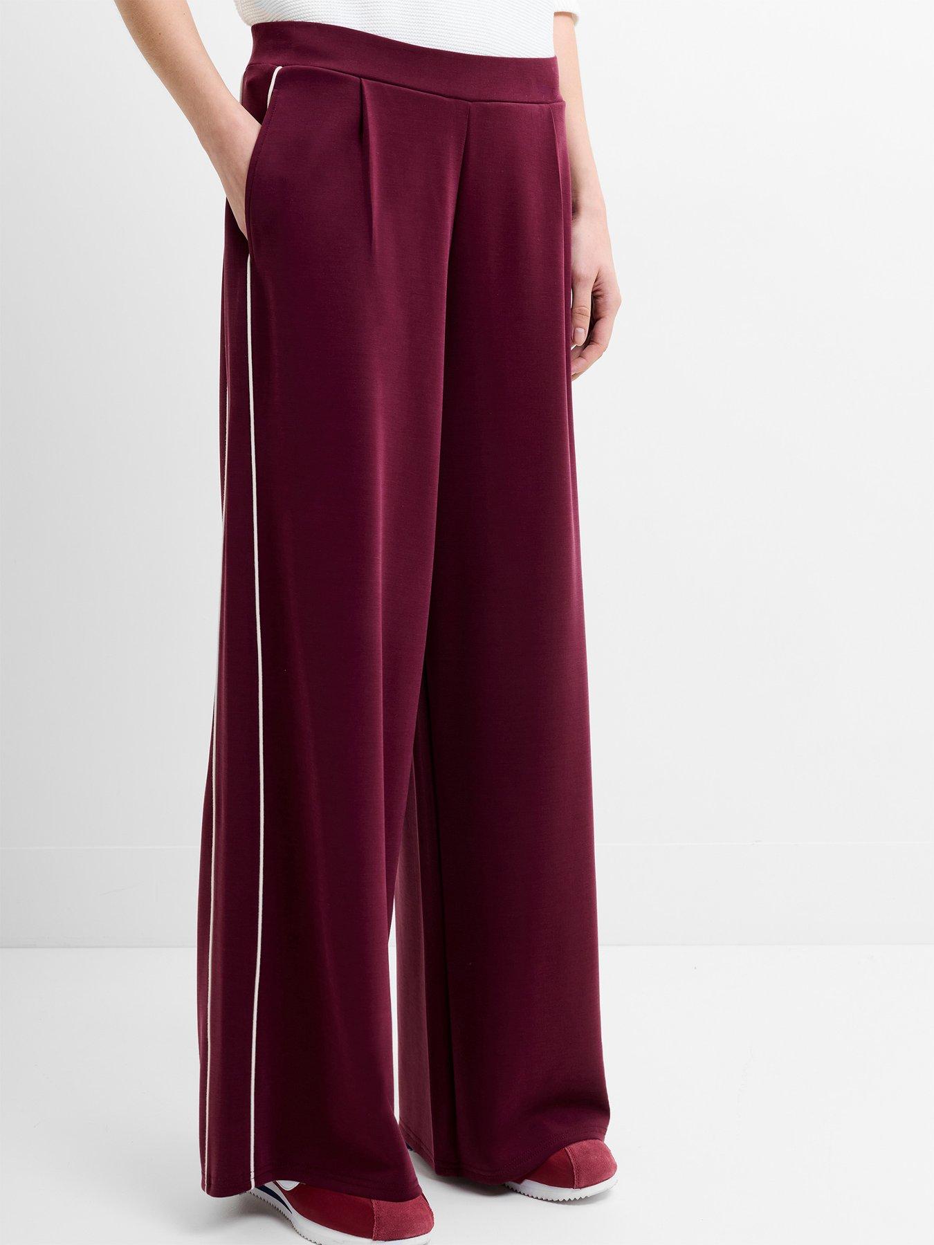 French Connection Side Stripe Wide Leg Elasticated Trousers