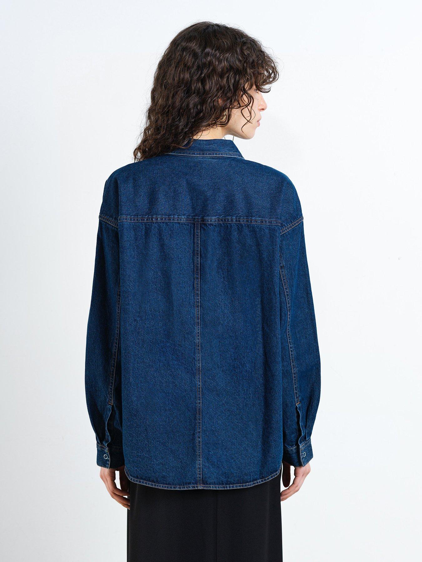 Image 2 of 5 of French Connection Cotton Long Sleeve Denim Shirt