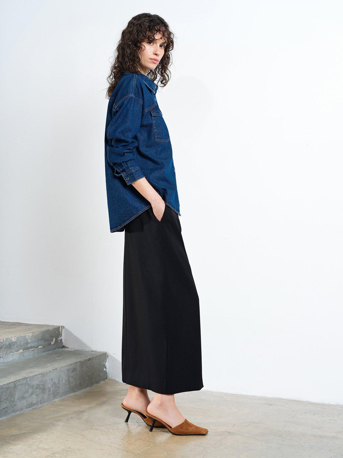 Image 3 of 5 of French Connection Cotton Long Sleeve Denim Shirt