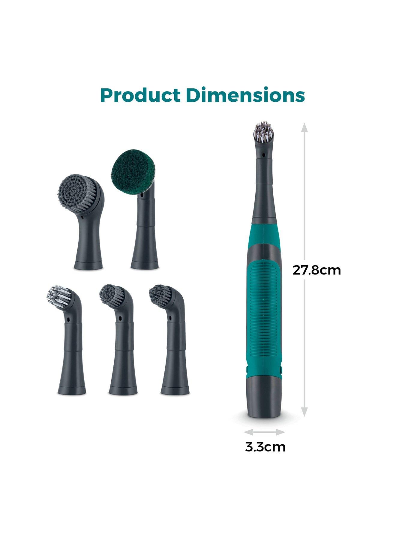 Image 6 of 8 of Tower Whiziwand Pro With 5 Interchangeable Heads, Anthracite &amp; Teal