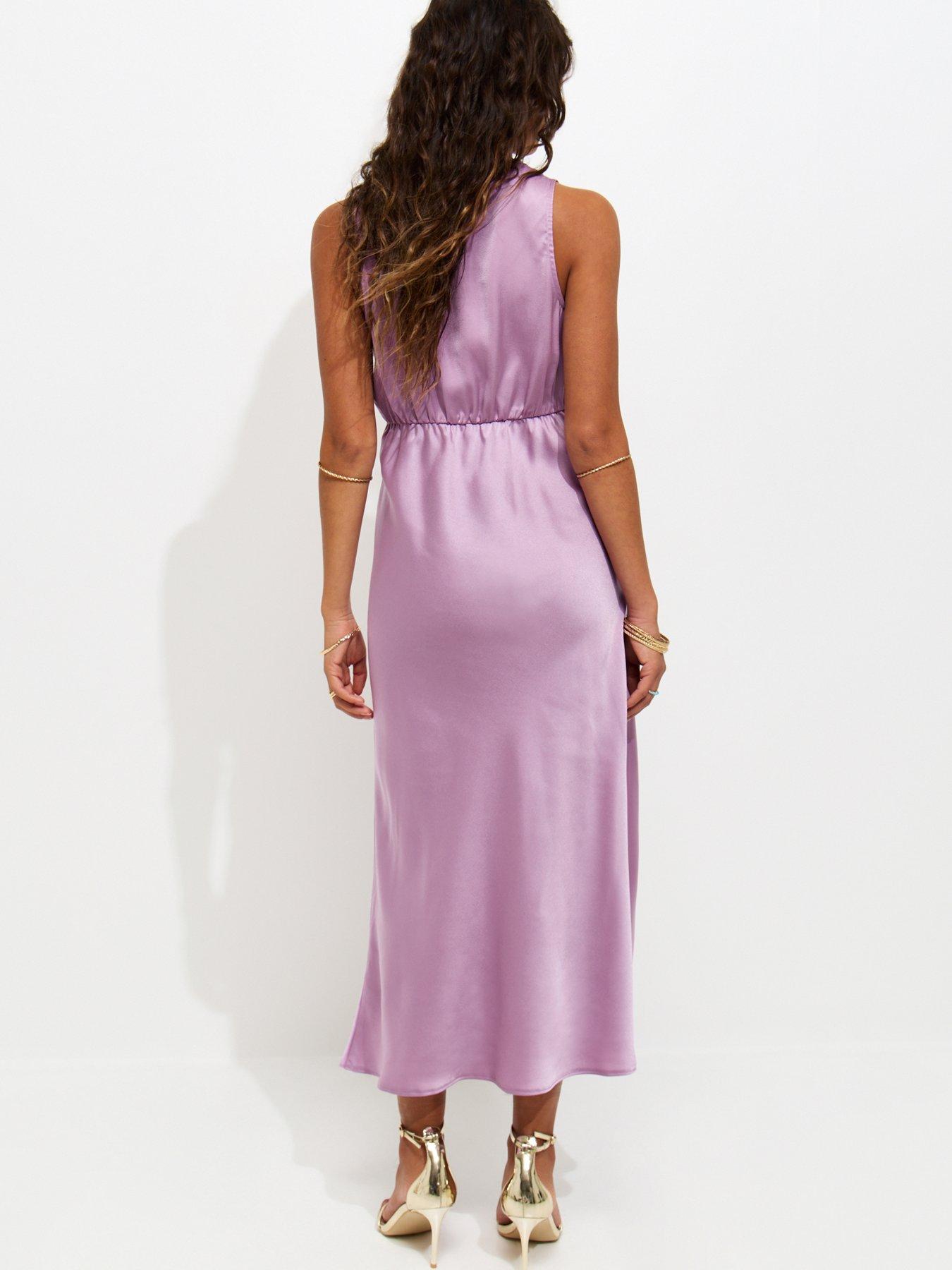 neutral color midi dress Beige Belted Midi Dress - All Dresses