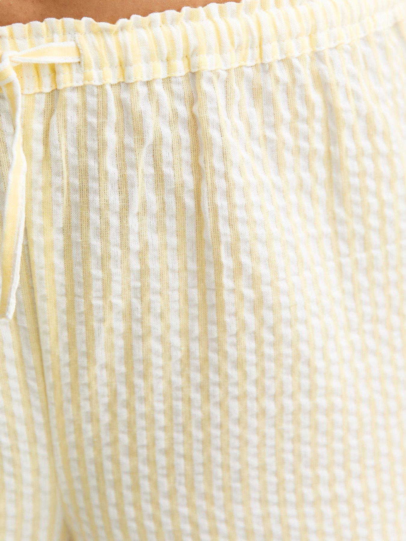 Image 5 of 5 of New Look 915 Girls Stripe Seersucker Trousers - Yellow