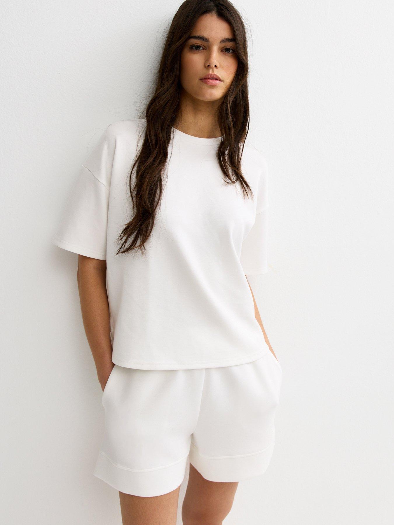New Look Cream Premium Sweatshirt T-shirt