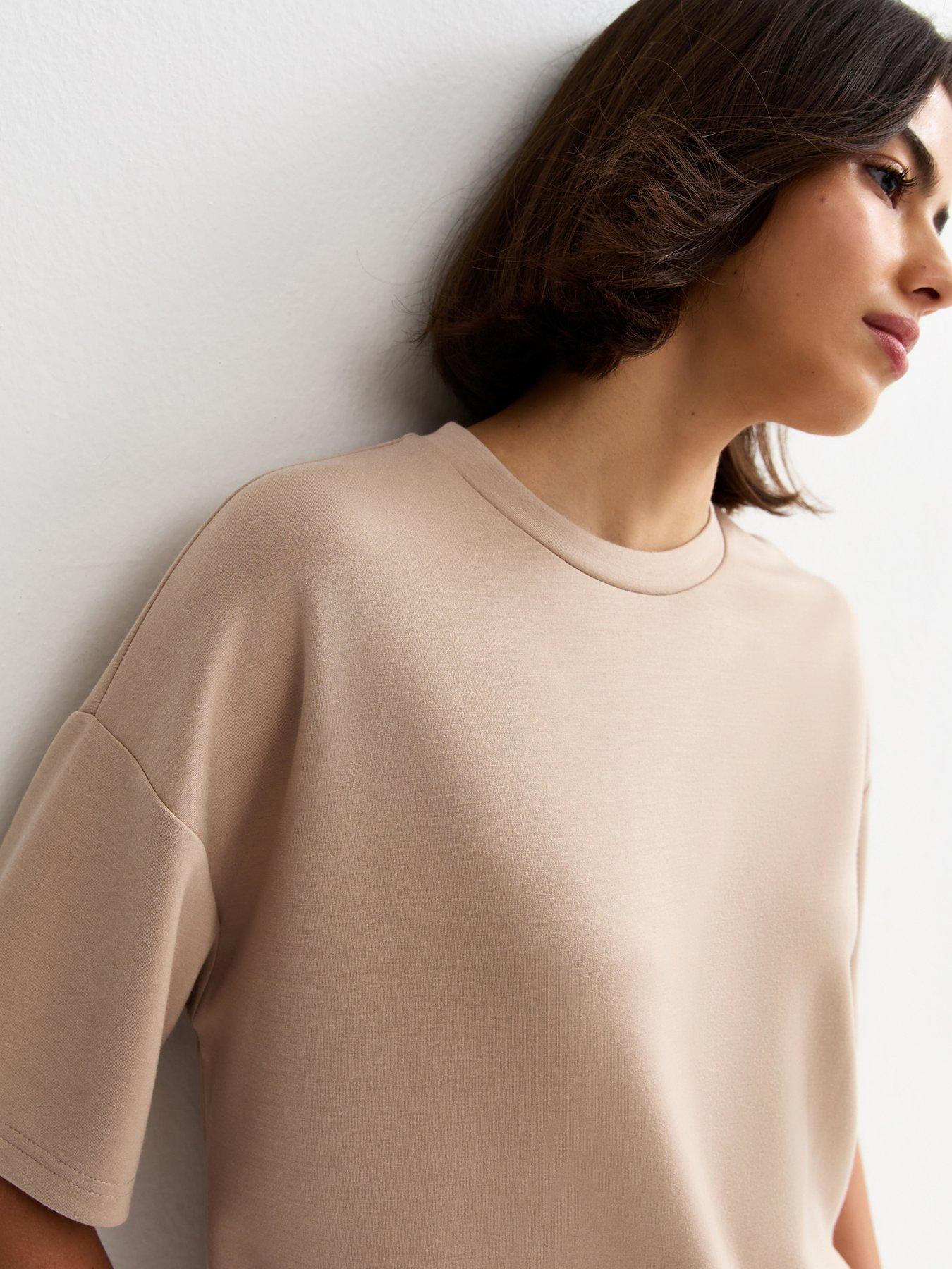 Image 5 of 6 of New Look Mink Premium Sweatshirt T-Shirt - Mink