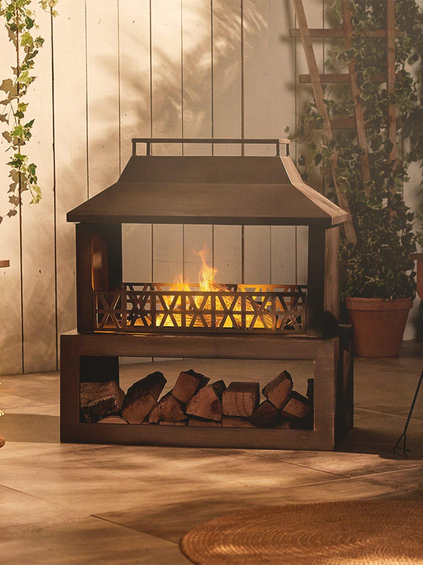 Image 1 of 7 of Vonhaus Outdoor Fireplace