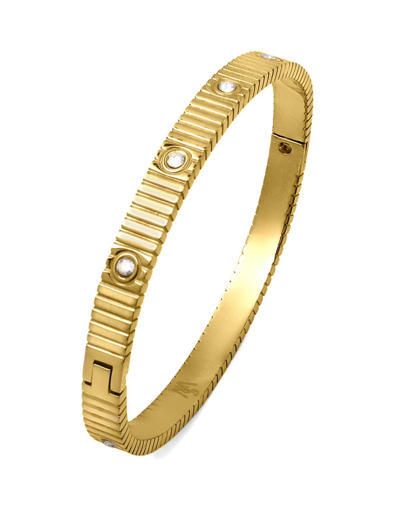 Say It With Love Bangle - Yellow Gold