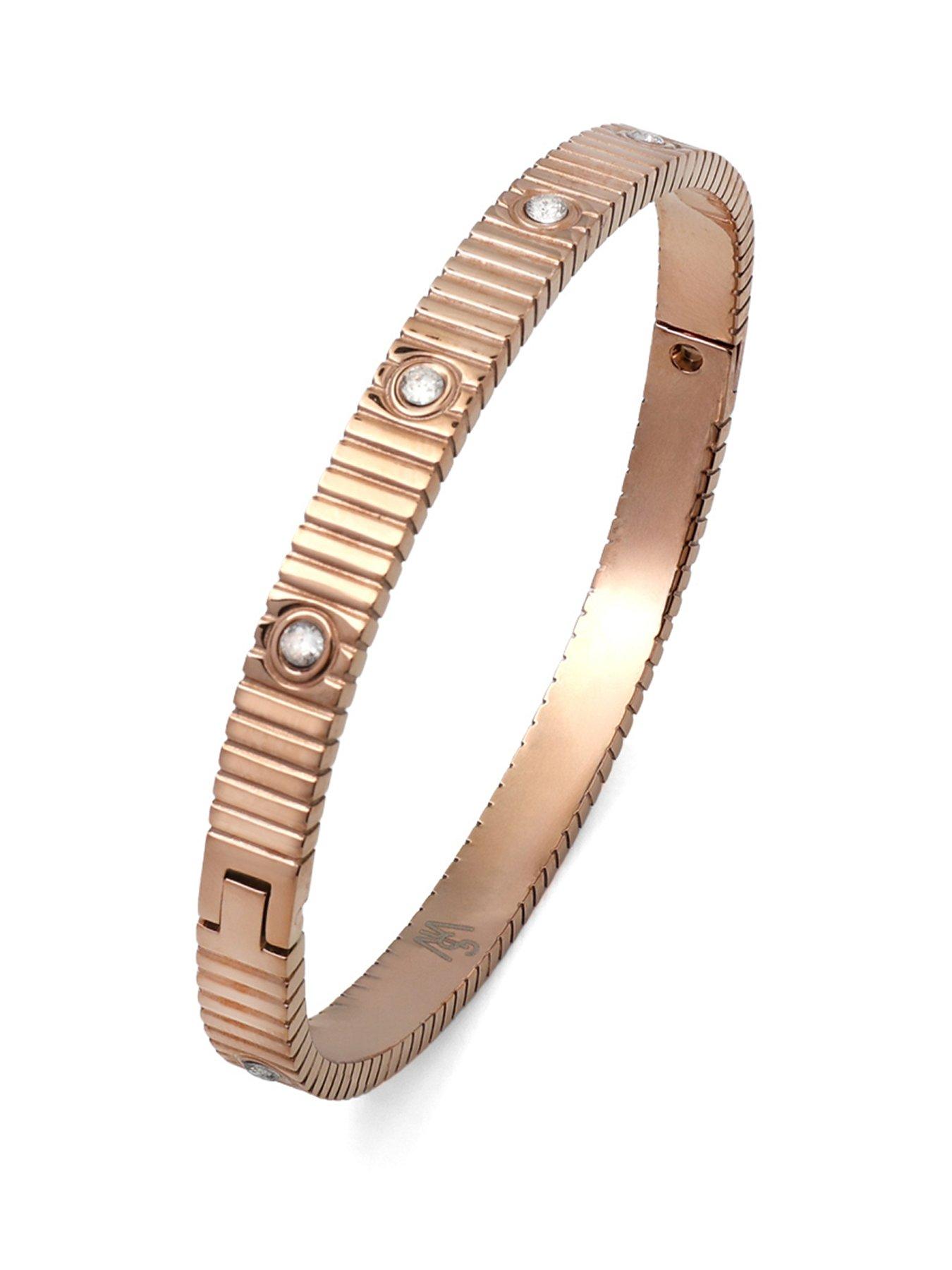 Say It With Love Bangle - Rose Gold