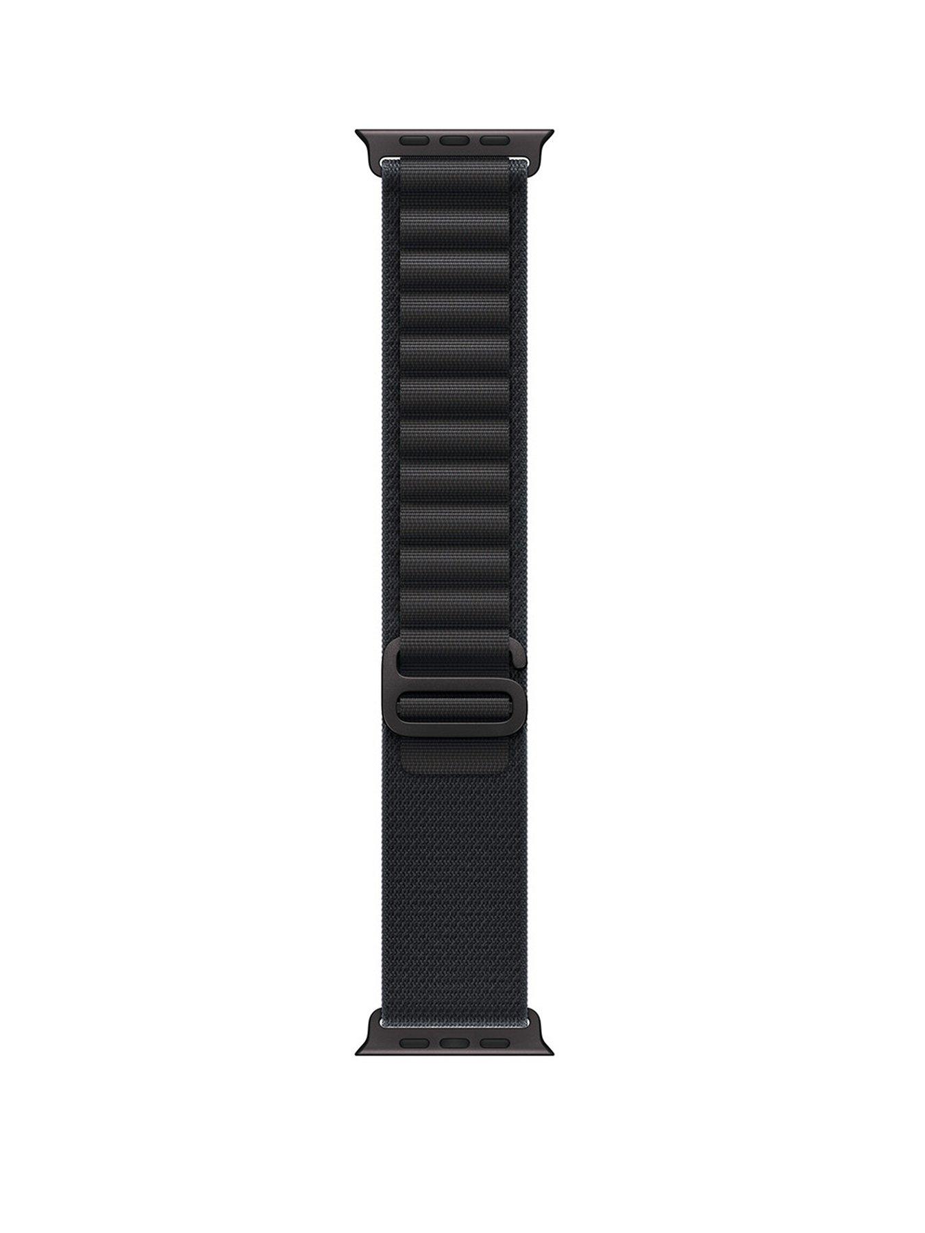 Apple Watch 49mm Black Alpine Loop - Large - Black Titanium Finish