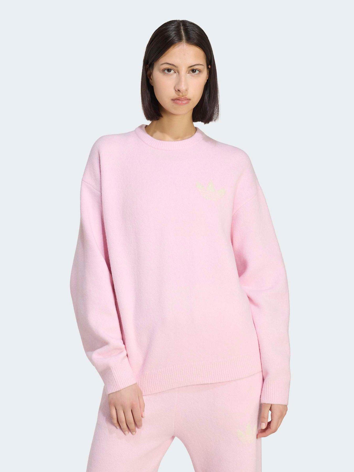 adidas Originals Womens Knitted Sweatshirt, Pink, Size Xs, Women