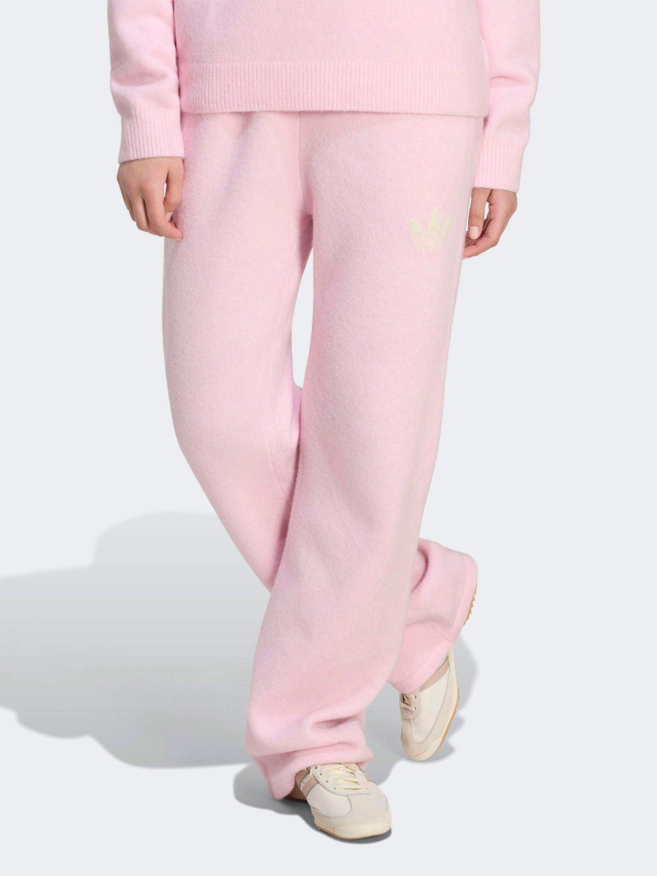 adidas Originals Womens Knitted Pants, Pink, Size L, Women