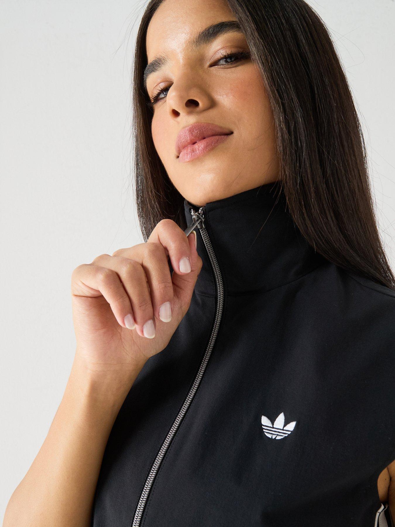 Image 4 of 6 of adidas Originals Womens Sleevless Track Top - Black