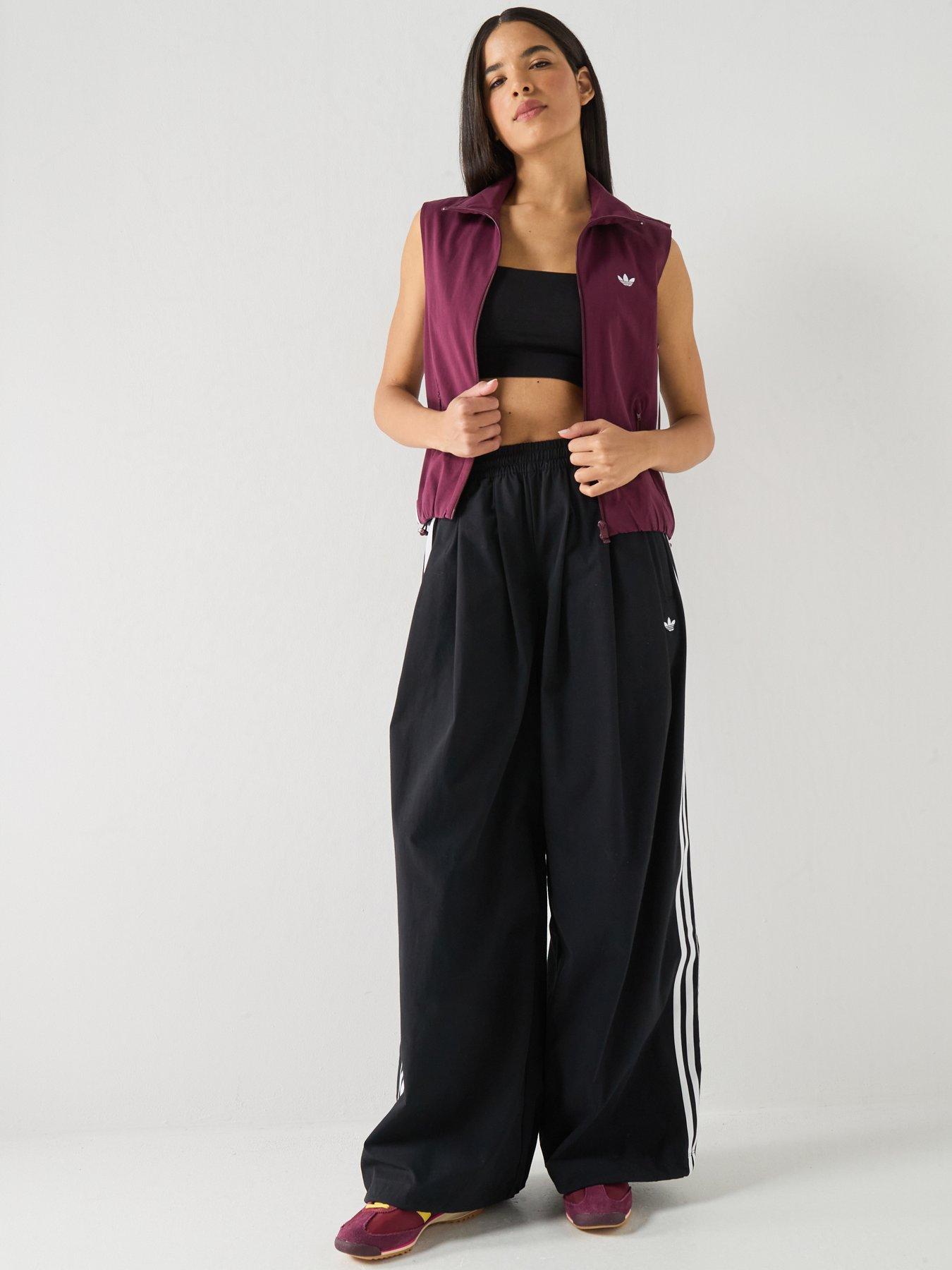 Image 3 of 6 of adidas Originals Womens Sleevless Track Top - Maroon