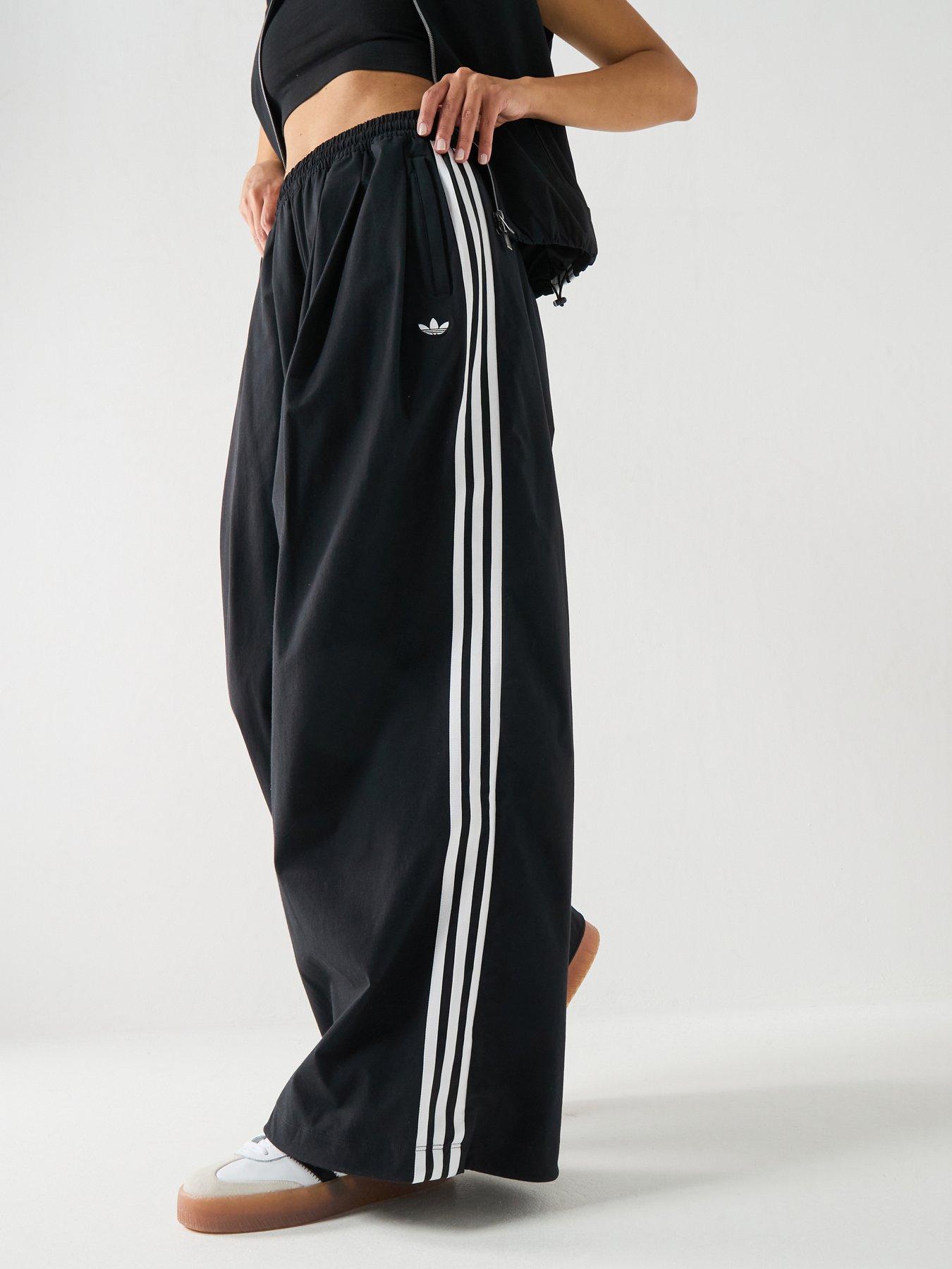 Adidas Originals Womens Pleated Track Bottoms - Black