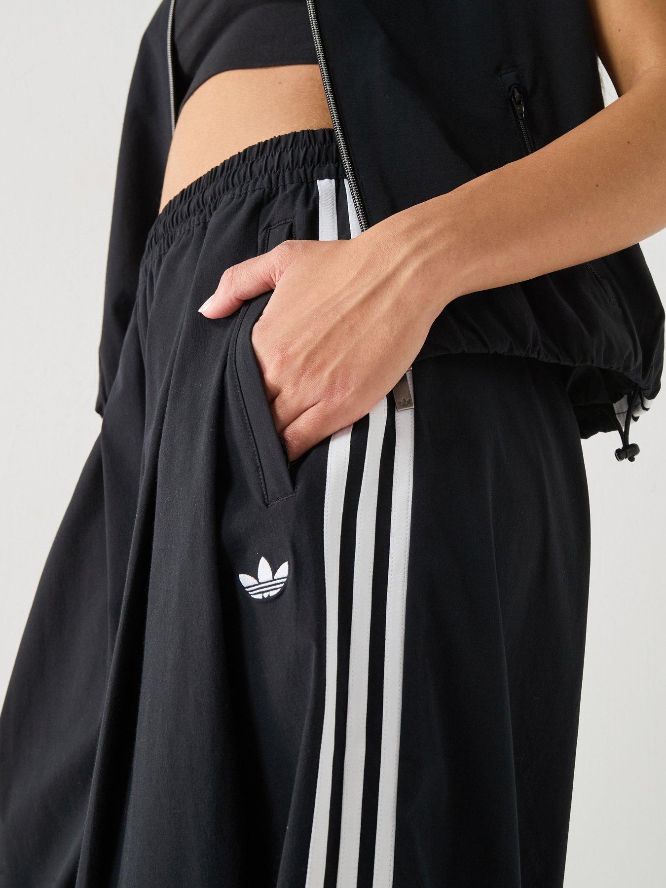 adidas Originals Womens Pleated Track Bottoms - Black | Very