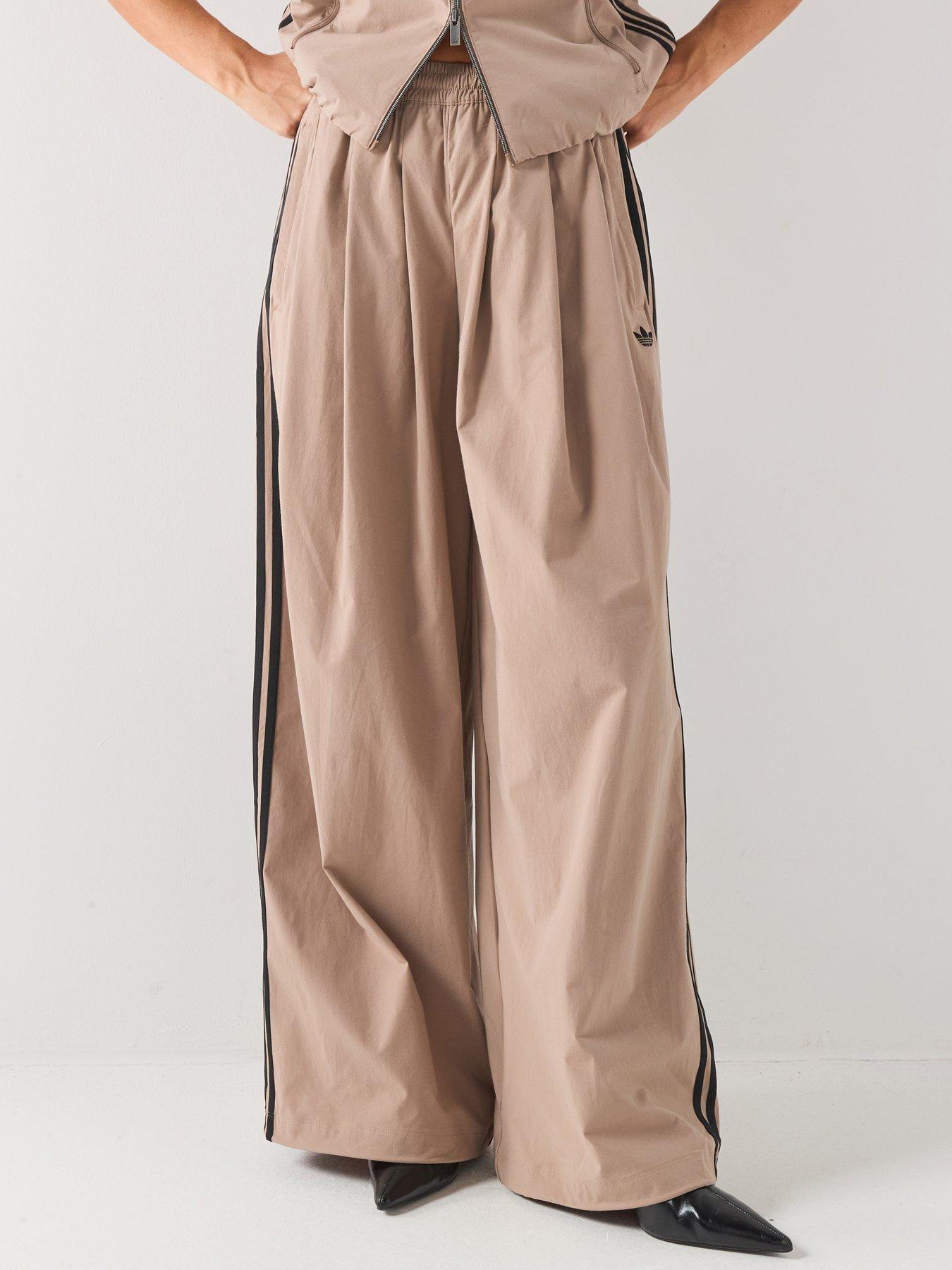 adidas Originals Womens Pleated Track Bottoms - Brown | Very
