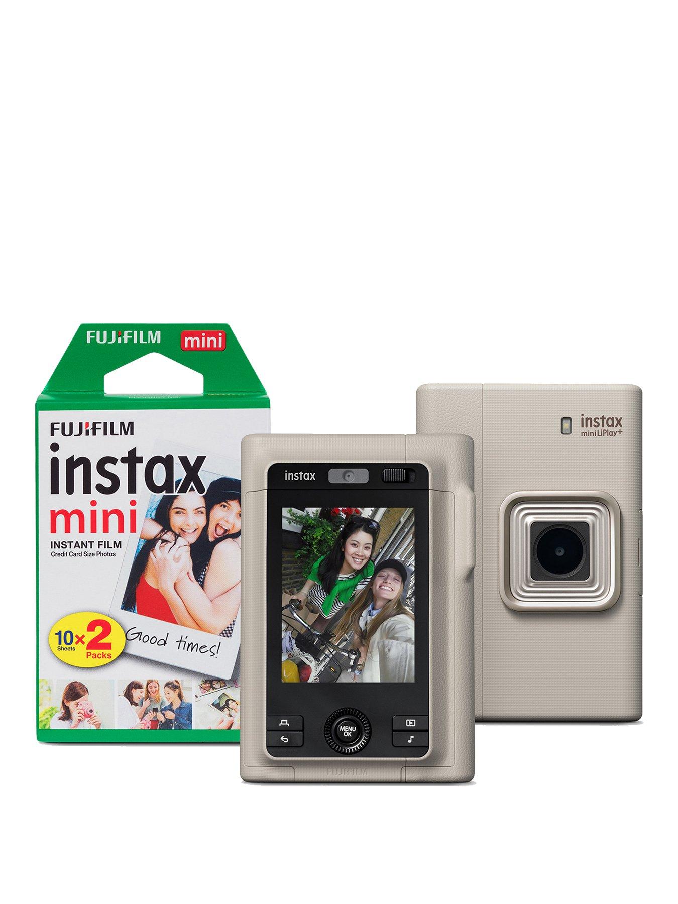 Fujifilm Instax Fujifilm Instax Mini LiPlay Plus Hybrid Instant Camera + 20 Shot Film Pack Beige