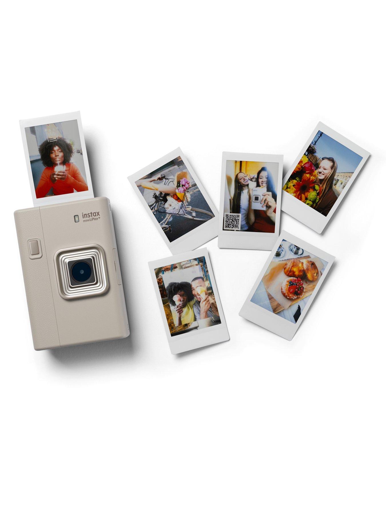Image 4 of 7 of Fujifilm Instax Mini LiPlay Plus Hybrid Instant Camera (Biege) + 20 Shot Film Pack Beige