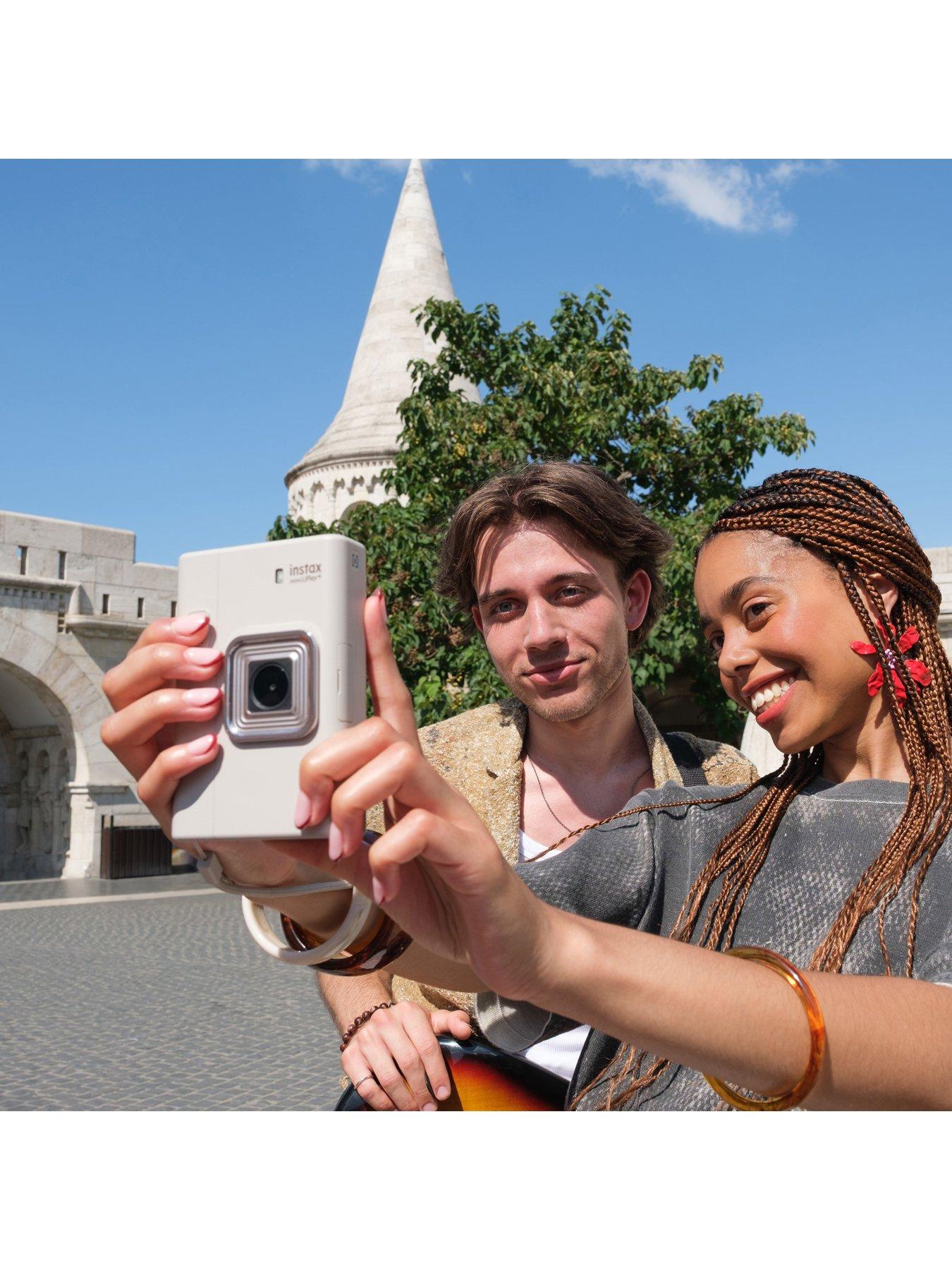 Image 6 of 7 of Fujifilm Instax Mini LiPlay Plus Hybrid Instant Camera (Biege) + 20 Shot Film Pack Beige