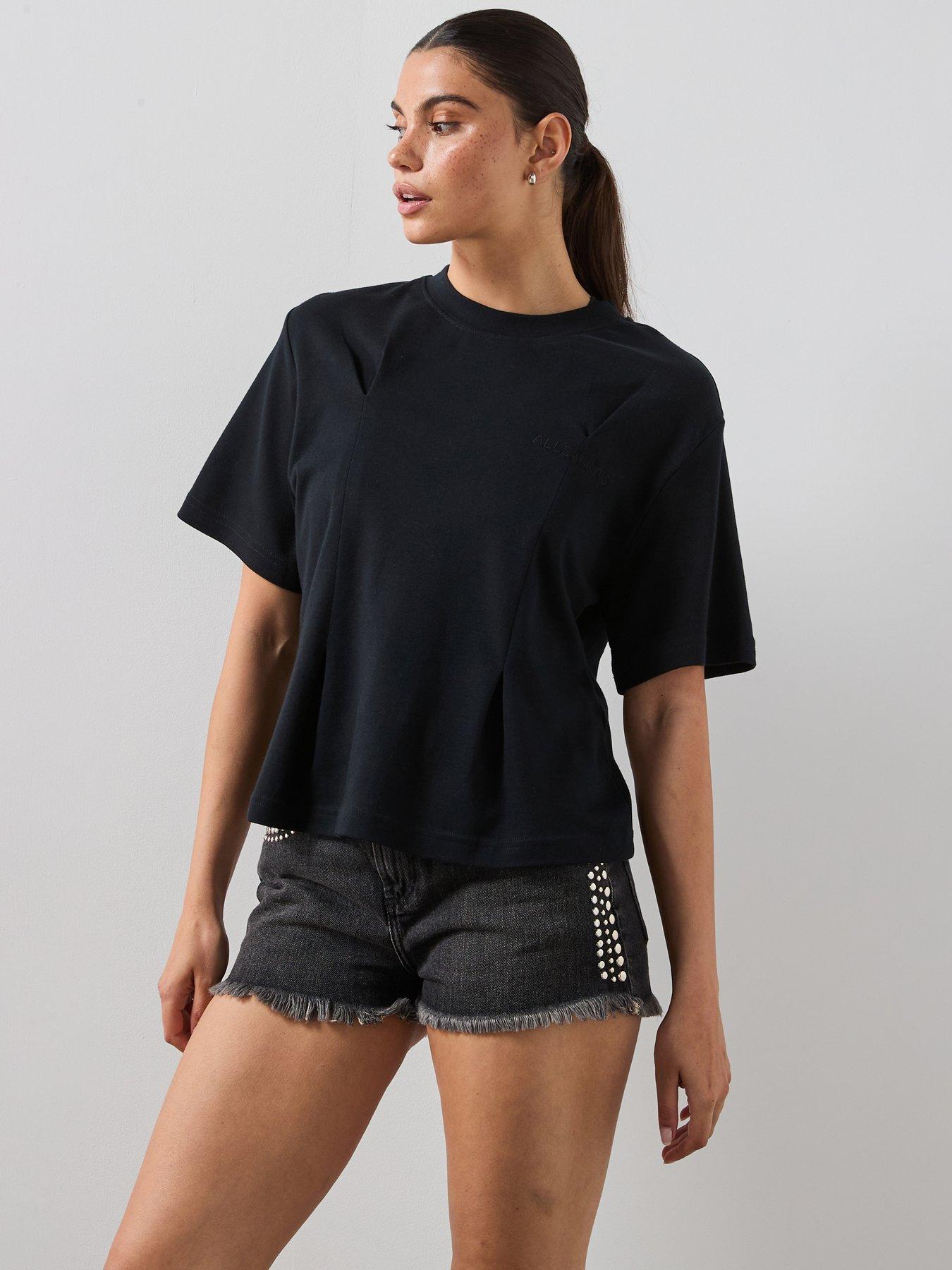 AllSaints Sofia Lisa T-Shirt, Black, Size Xs, Women