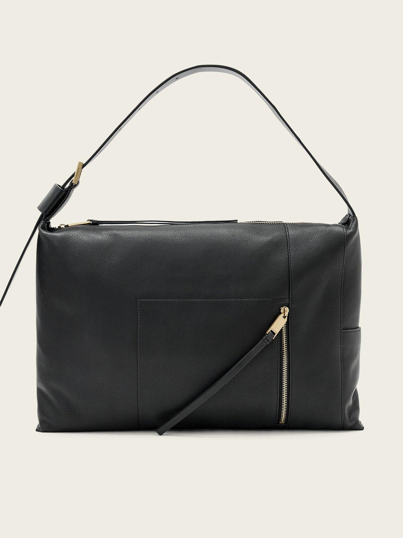 AllSaints Alba Leather Shoulder Bag - Black