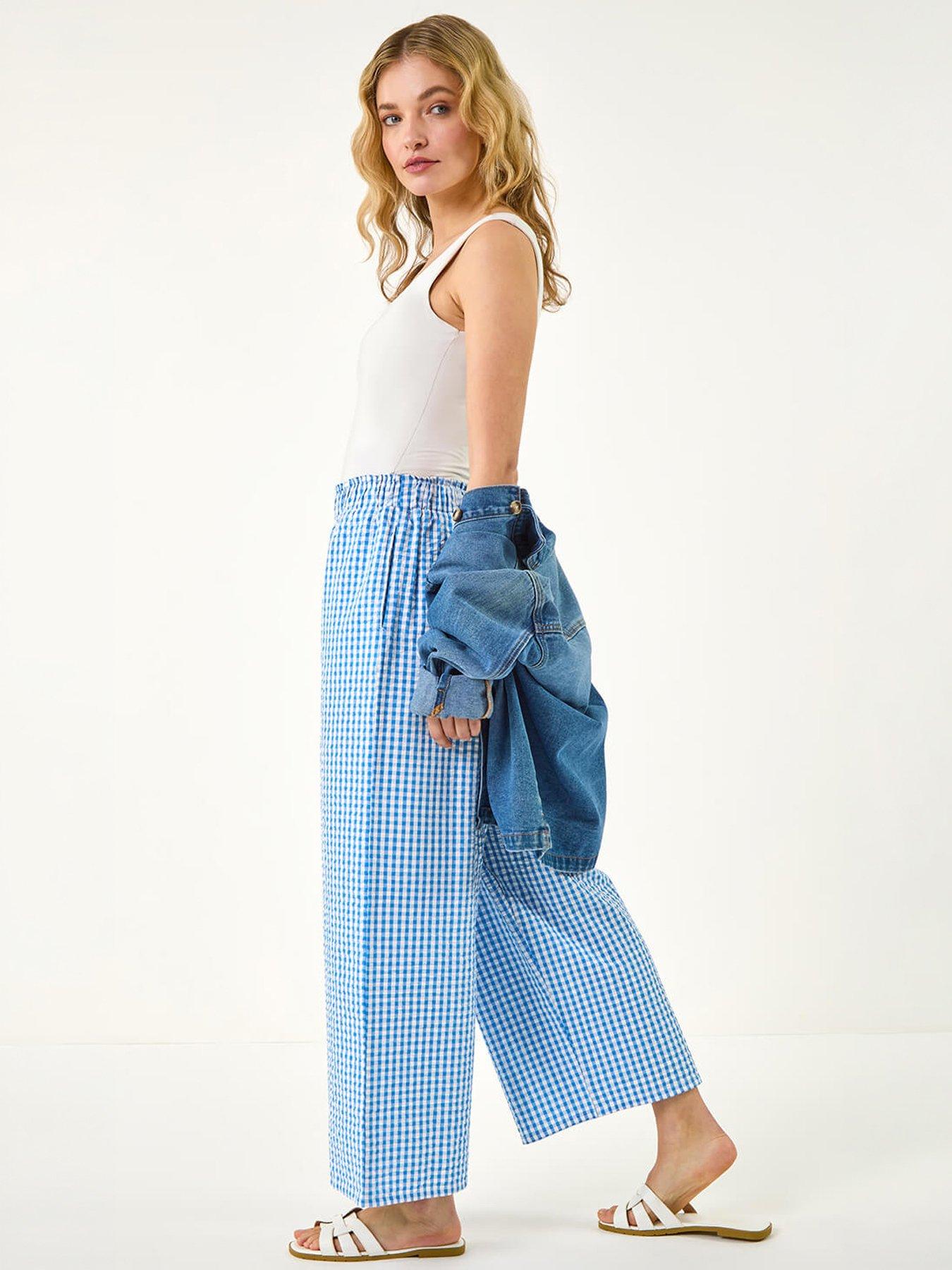 Image 2 of 5 of Roman Dusk Gingham Culottes