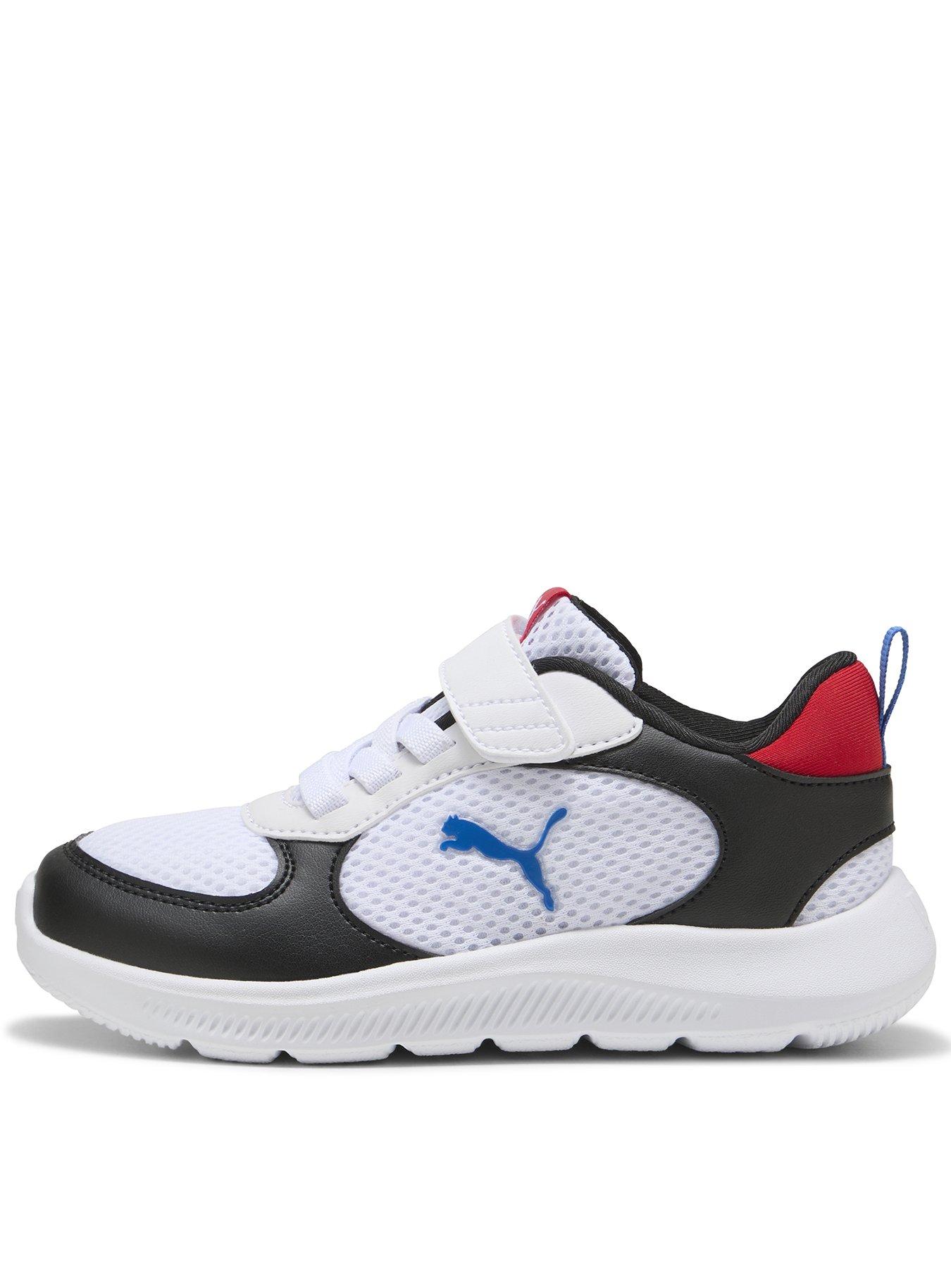 Puma Kids Fun Racer 2 AC PS Trainers - Black/White