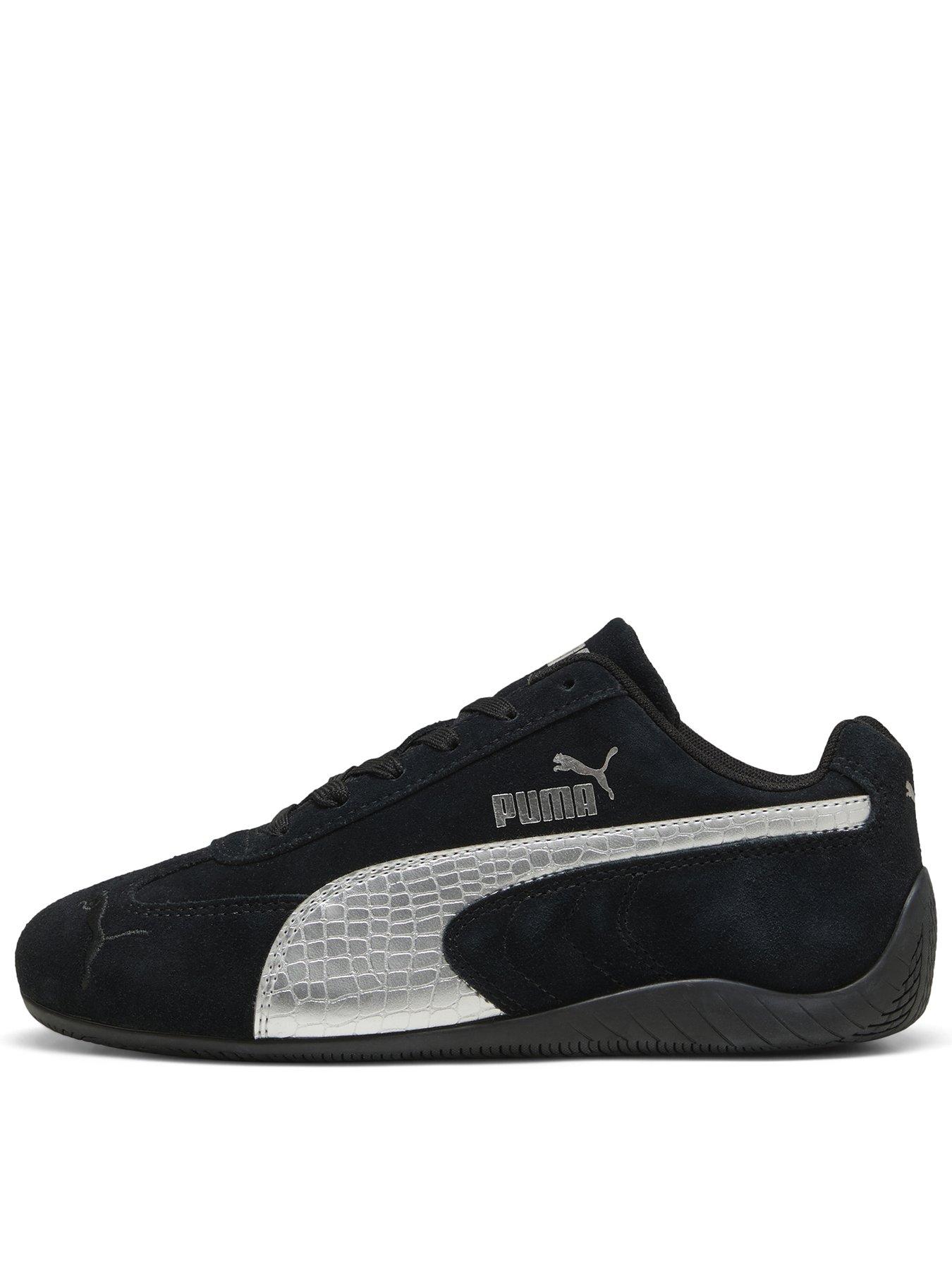 Puma Juniors Speedcat Metallic Safari Jr Trainers, Black, Size 5.5 Older