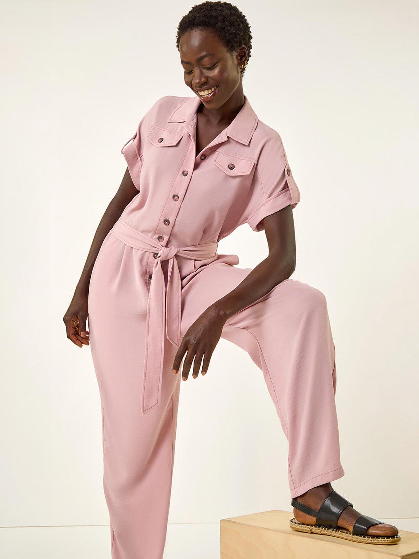 Image 1 of 5 of Roman Utility Buttoned Jumpsuit