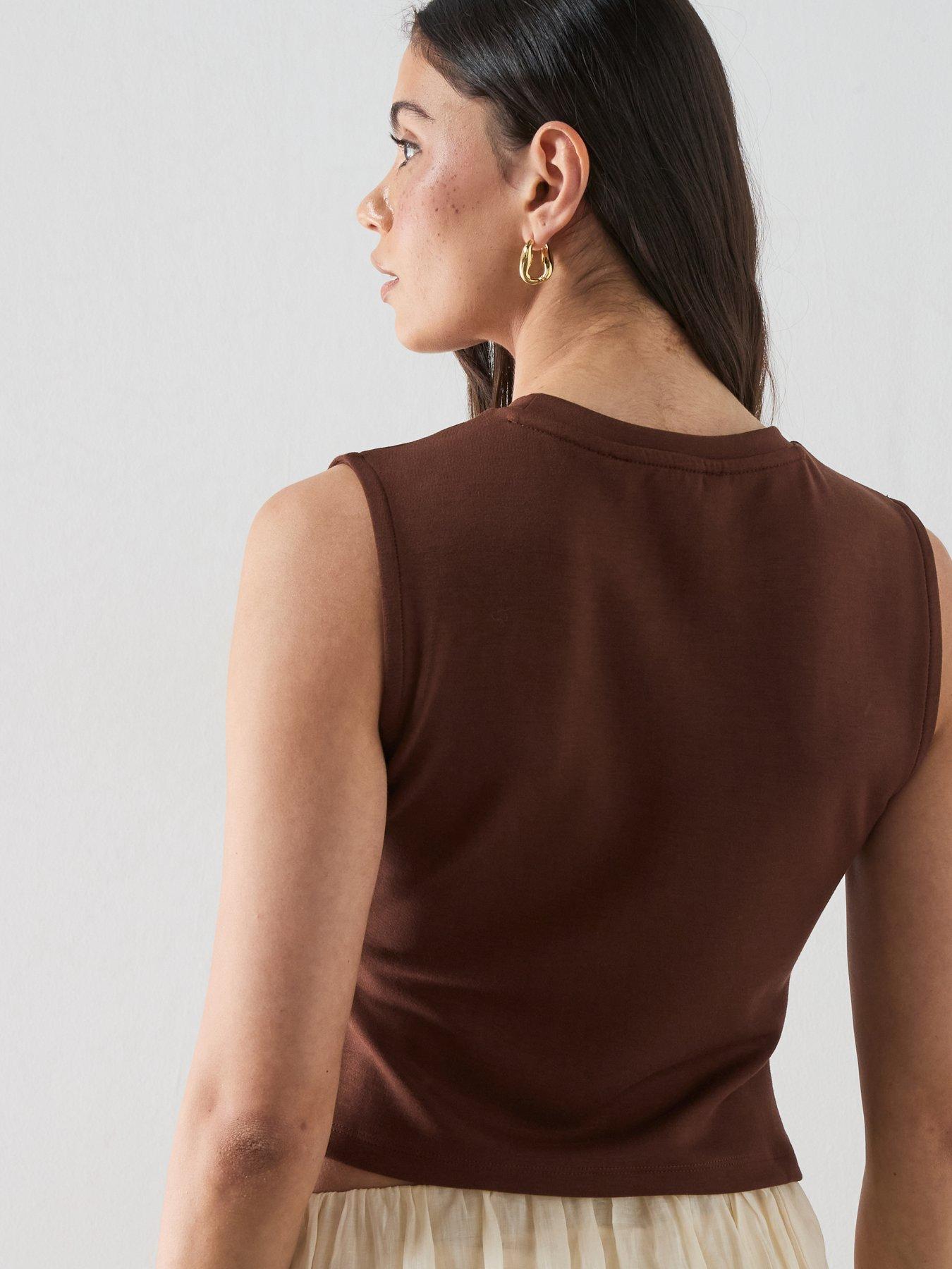 Image 2 of 6 of AllSaints Nella Tank - Brown