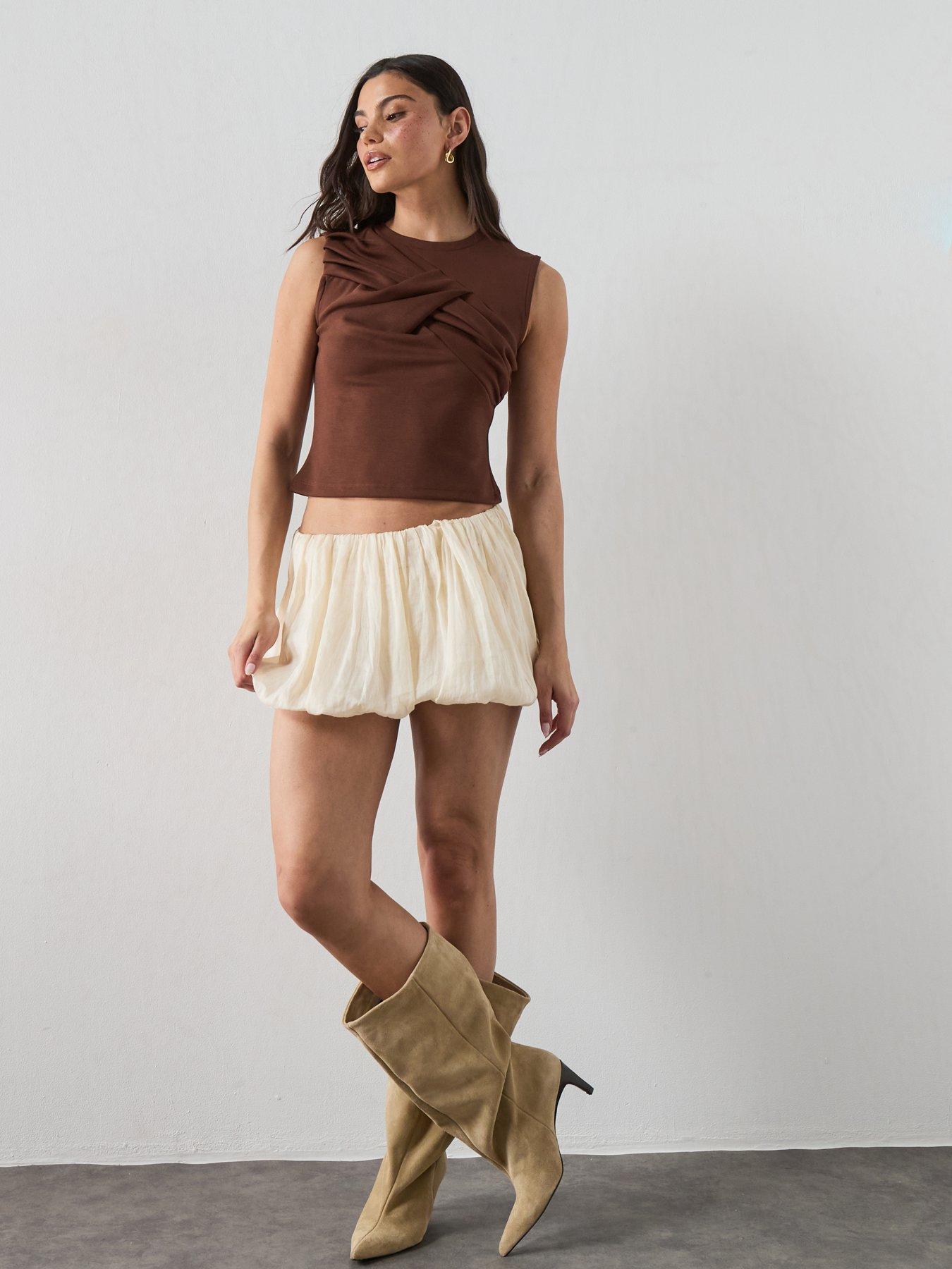 Image 5 of 6 of AllSaints Nella Tank - Brown