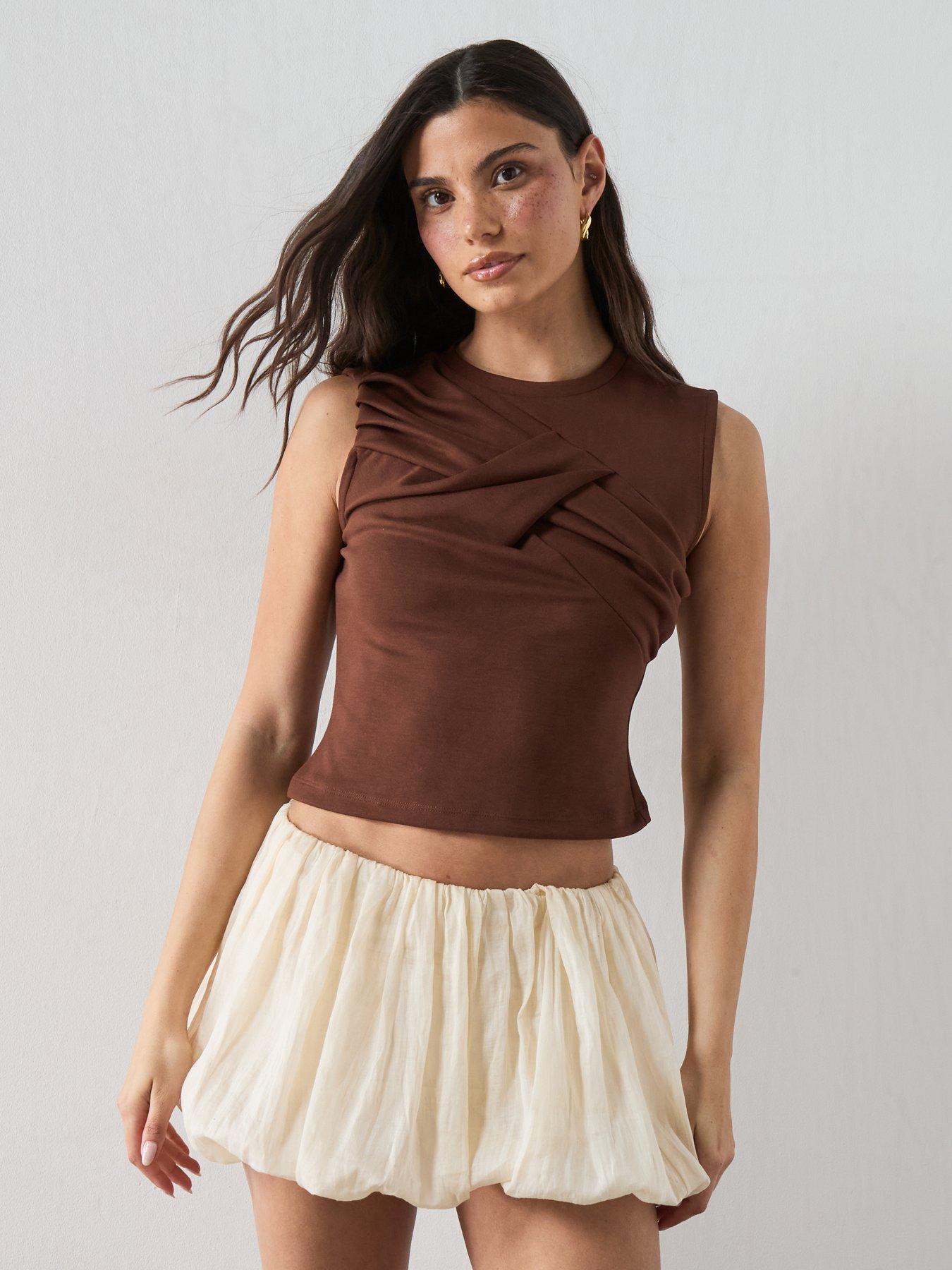 Image 6 of 6 of AllSaints Nella Tank - Brown