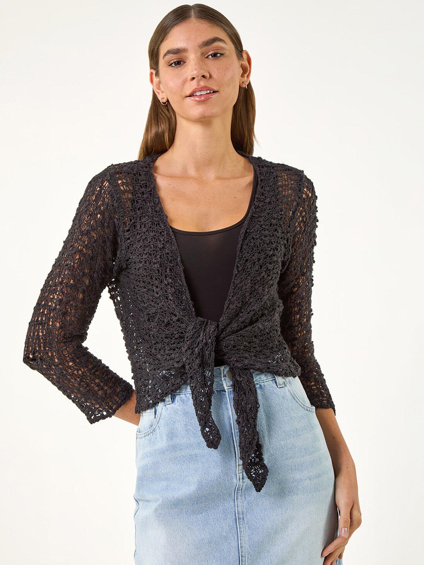 Roman Waterfall Popcorn Knitted Cardigan