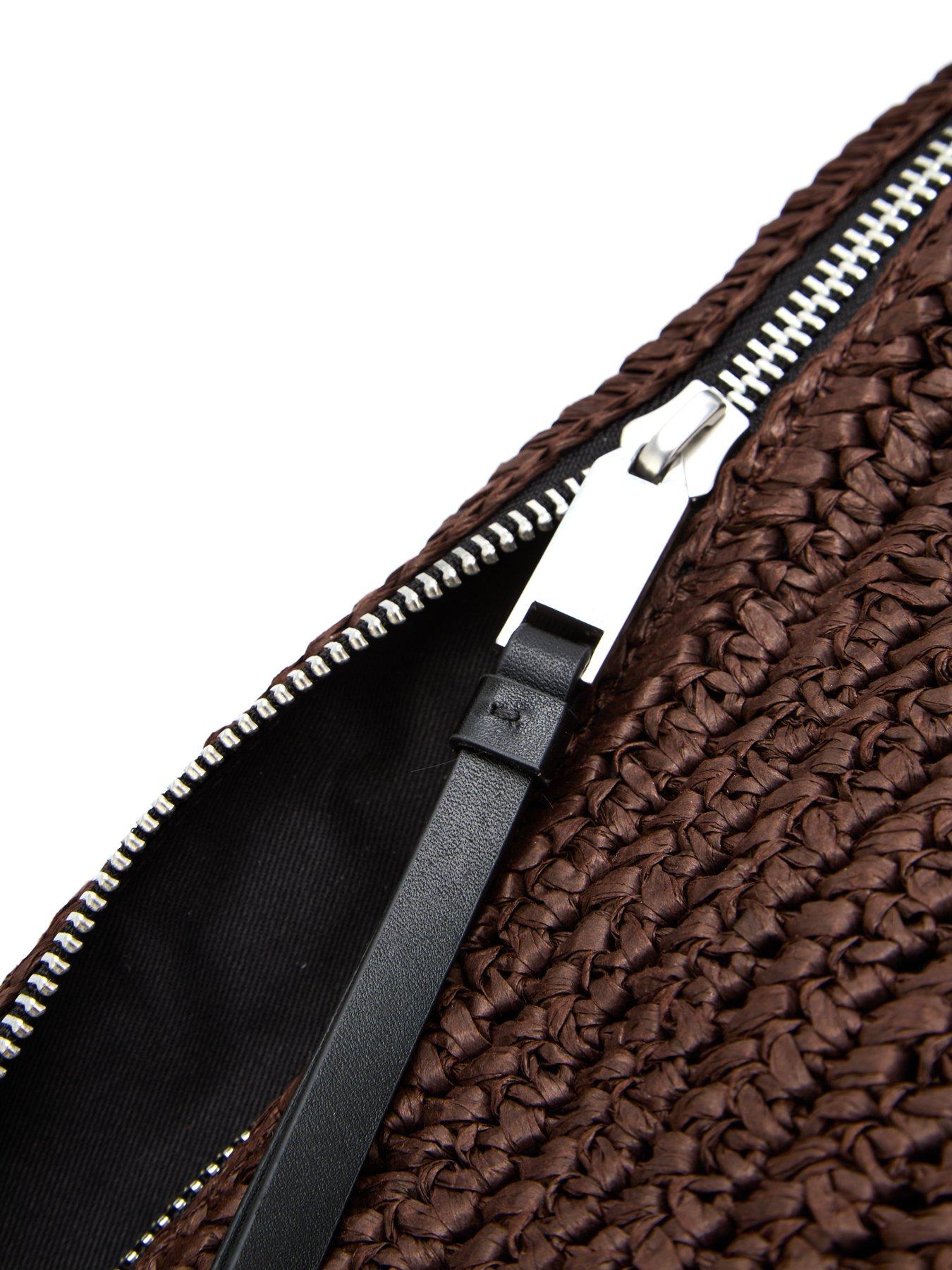 Image 4 of 4 of AllSaints Luna Paper Shoulder Bag - Brown