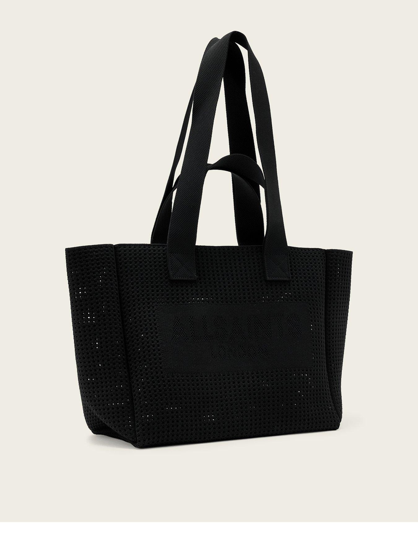 AllSaints Izzy Mesh Medium Tote Bag - Black