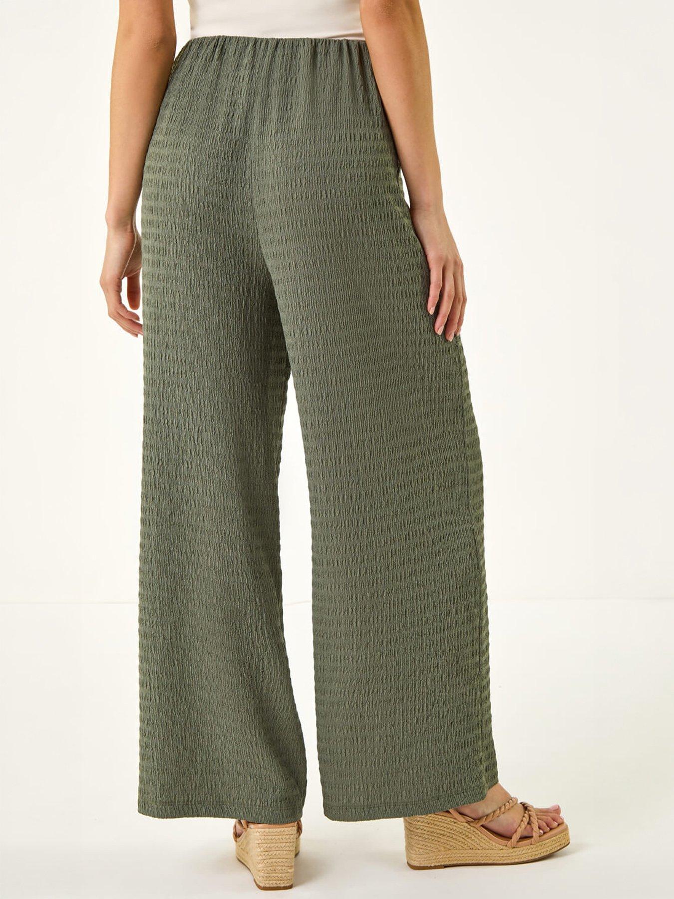Image 4 of 5 of Roman Petite Textured Stretch Trouser