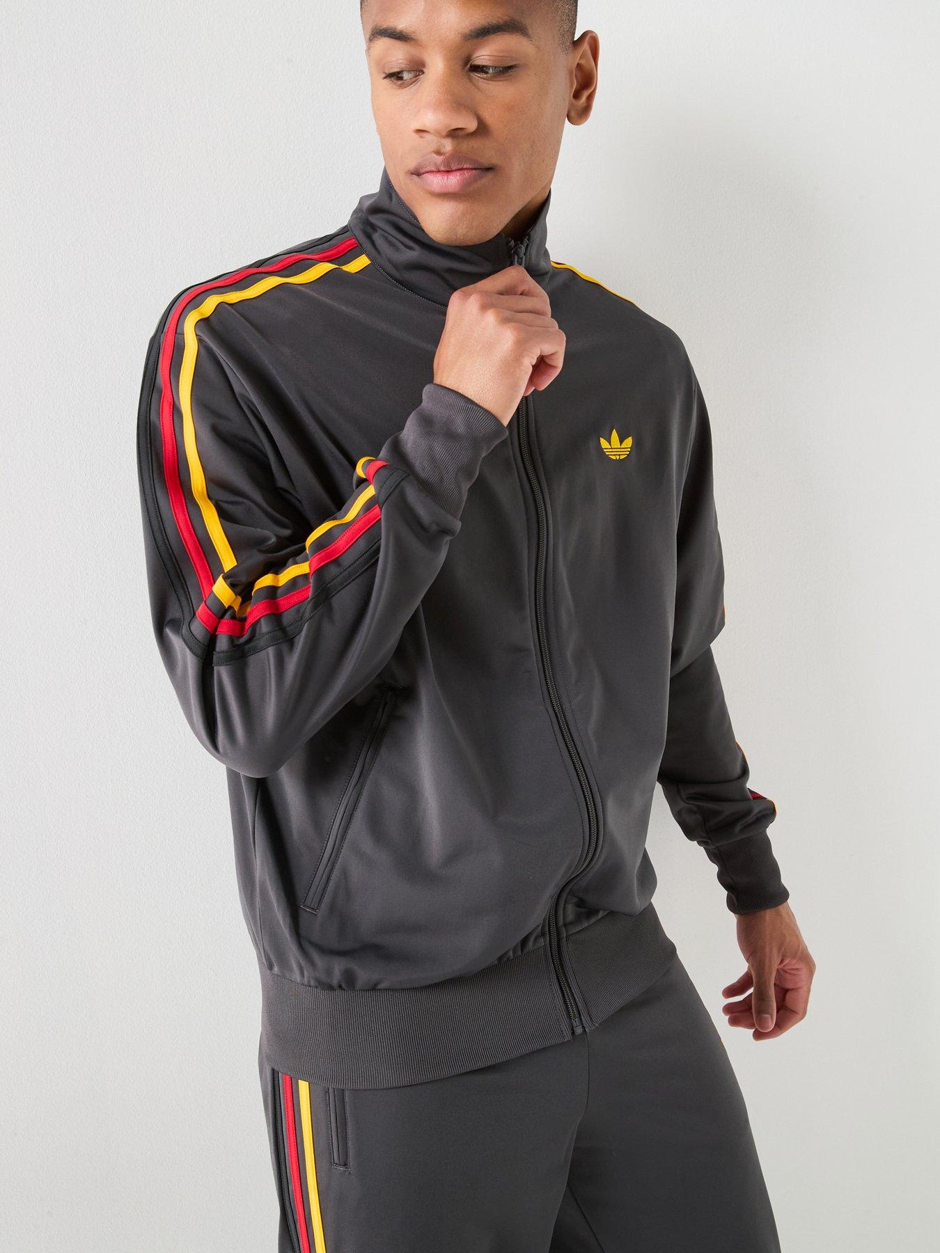 adidas Originals Mens Firebird Tracksuit Top, Black, Size Xl, Men