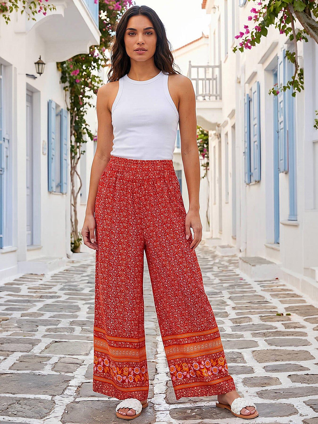 Roman Paisley Wide Leg