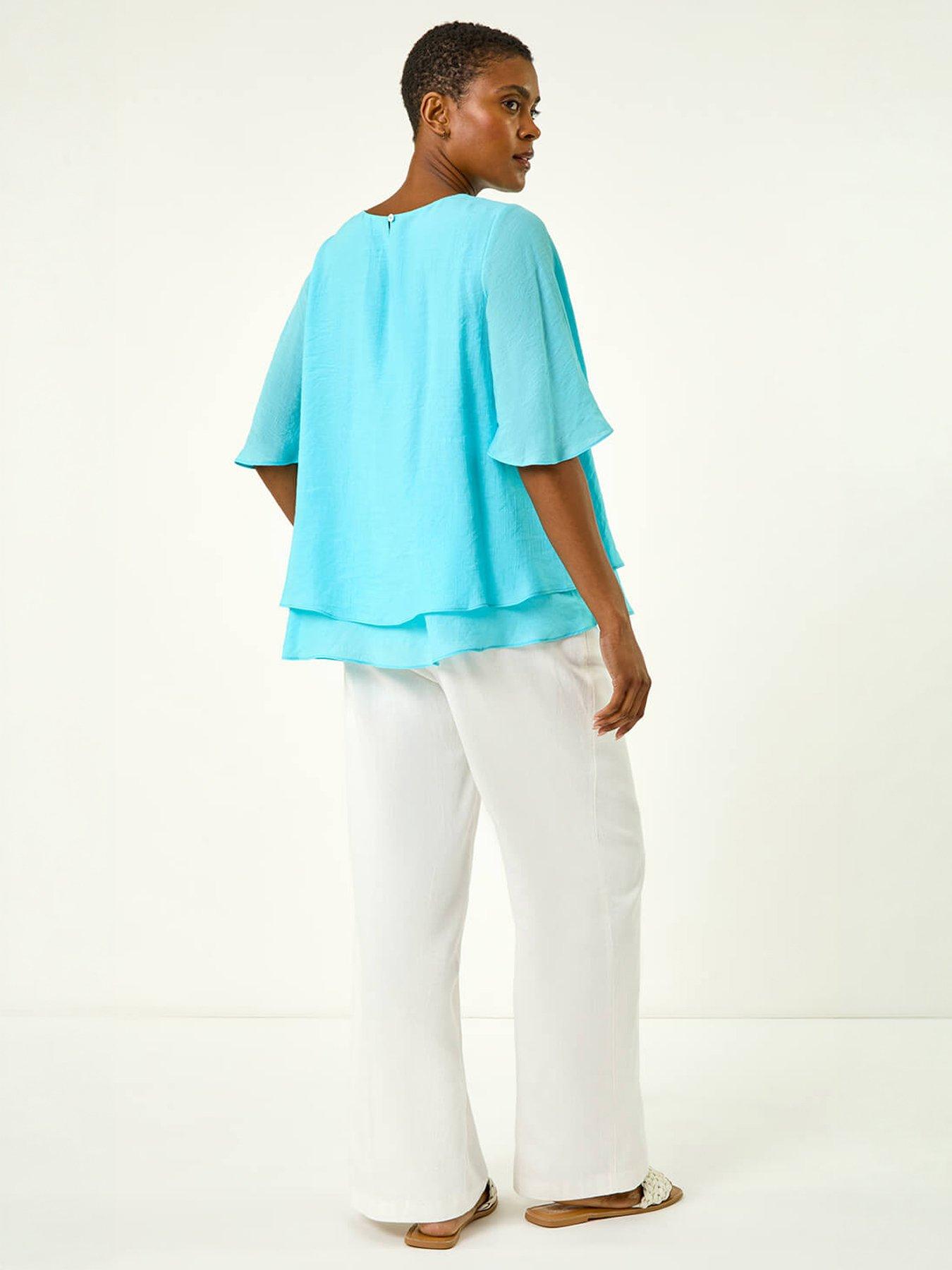 Image 4 of 5 of Roman Double Layered Tunic Top