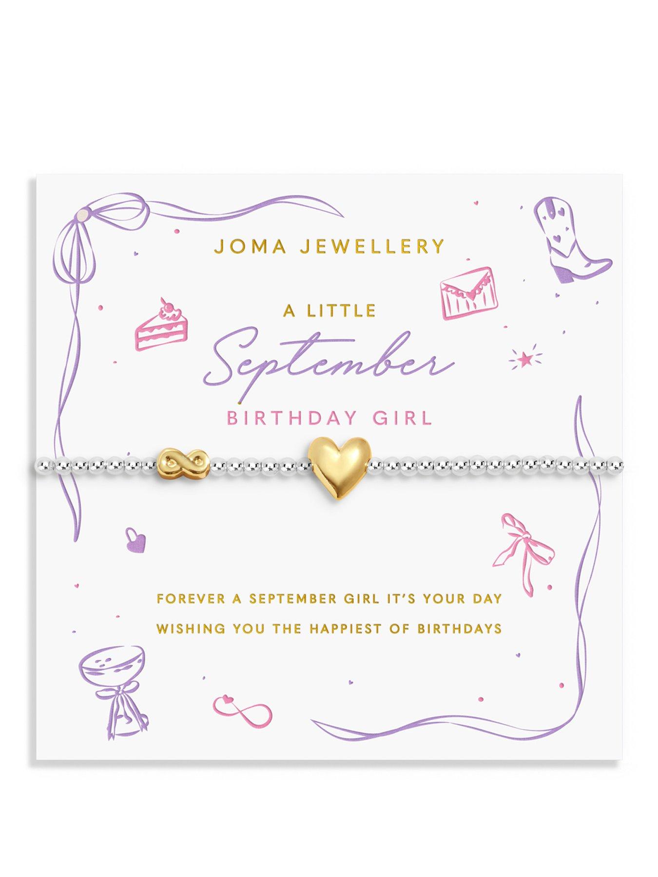 Image 1 of 5 of Joma Jewellery BIRTH MONTH A LITTLE , SEPTEMBER , Silver & Gold Plated , Bracelet , 17.5cm stretch