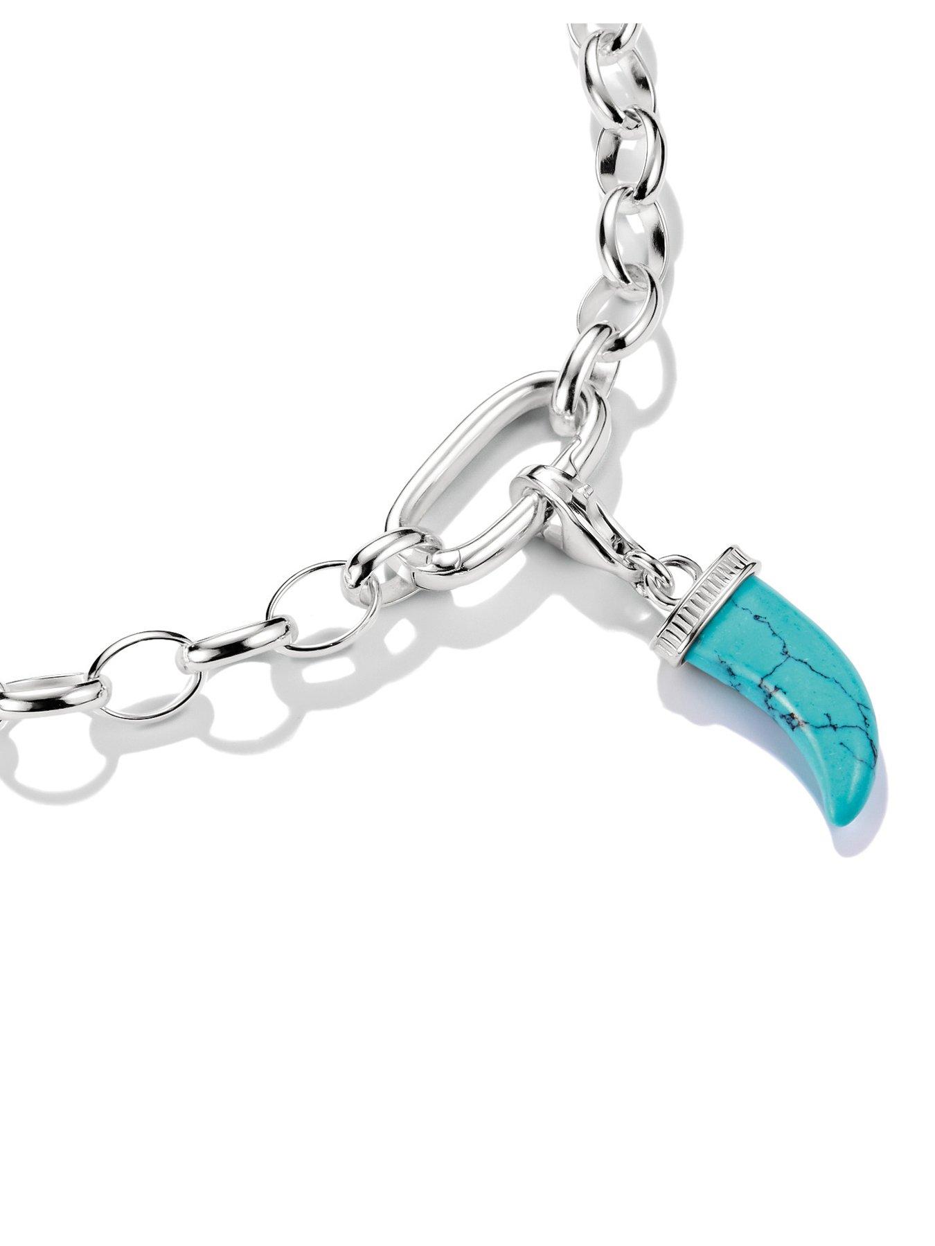 Image 2 of 3 of Thomas Sabo Charm Original Tooth Imitation Turquoise