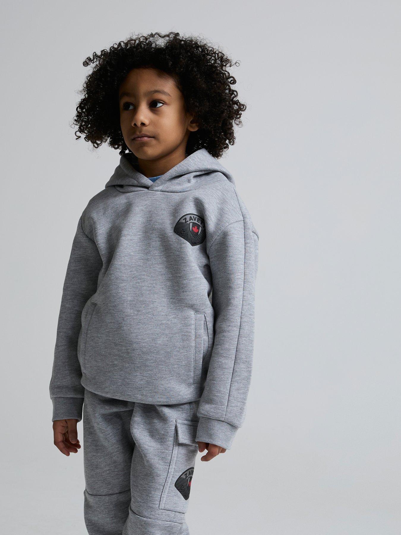 Image 4 of 4 of Zavetti Canada Boys Botticini Compatto Hoodie Set - Grey