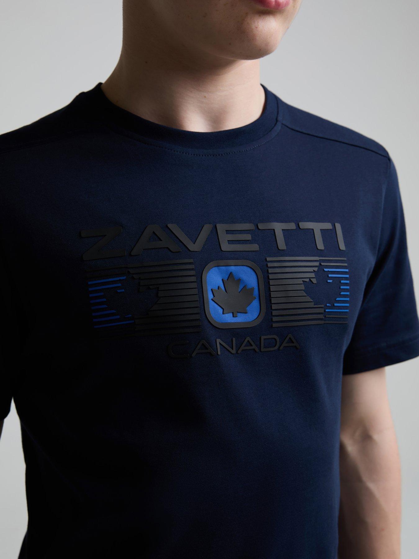 Zavetti Canada Boys Ravino Logo T-shirt - Navy | Very