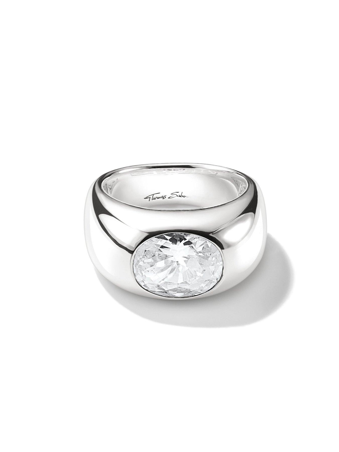 Image 2 of 3 of Thomas Sabo Bold Elegance ring with centre stone
