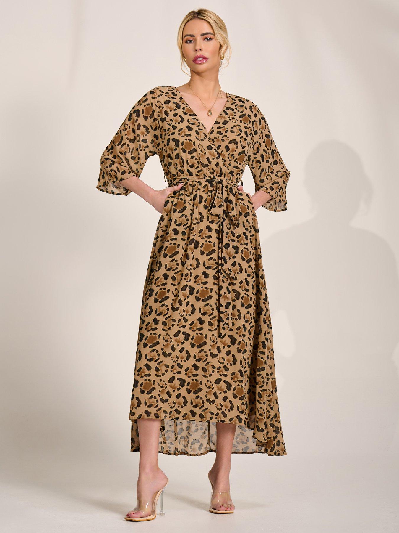 slim fit dress slacks Dionne Crowe Yours Bronze Satin Scowl Side Split Midaxi Dress